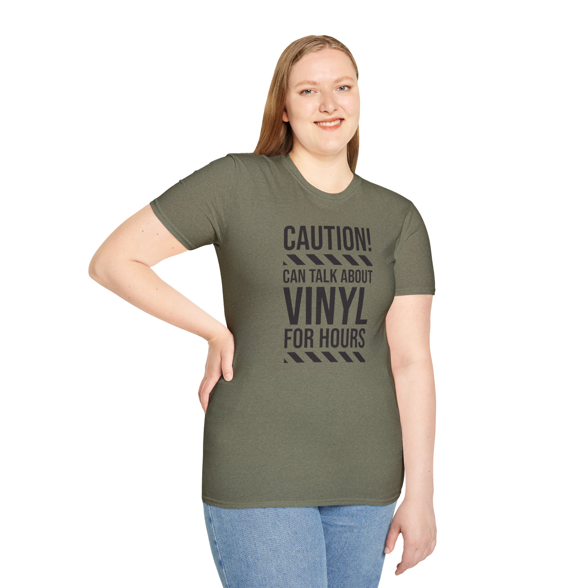 Vinyl Lover T-Shirt — "Caution! Can Talk About Vinyl For Hours" Music Tee - Image 53