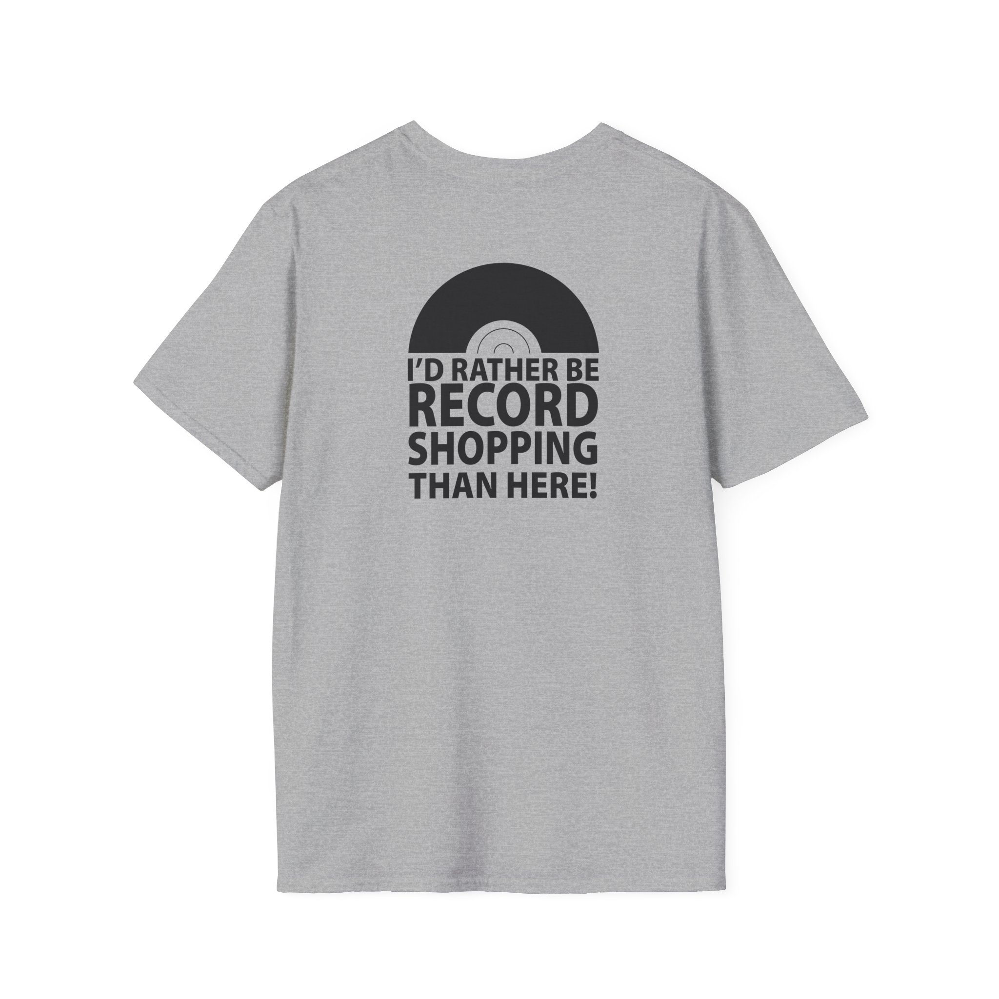 Record Shopping T‑Shirt — “I’d Rather Be Record Shopping Than Here!” Vinyl Lover Tee - Image 26