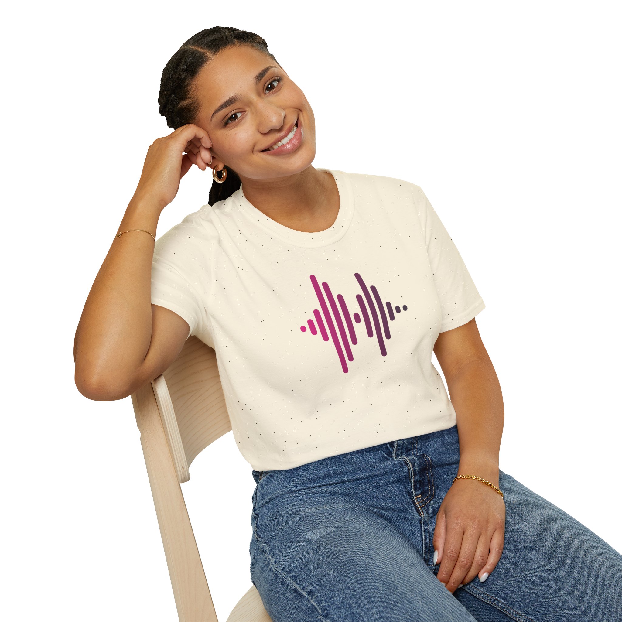 Audio Waveform Graphic Tee — Gradient Soundwave T-Shirt - Image 56