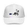 Gym Lover Trucker Cap with Workout Design - Thumbnail Image 1
