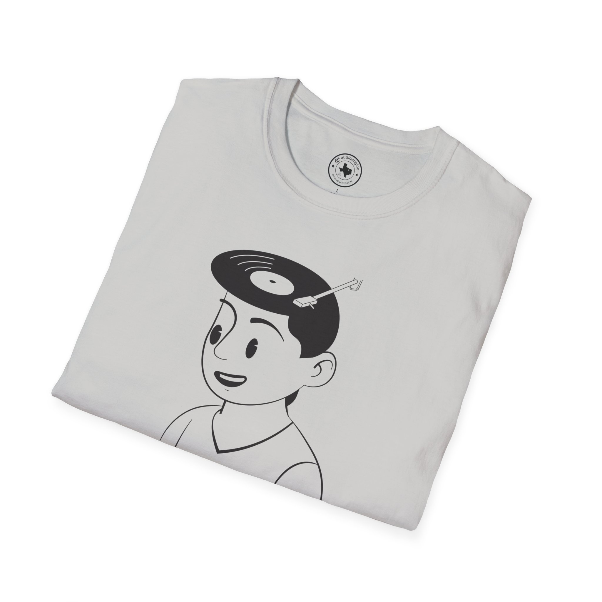 Retro Vinyl Head Illustration T-Shirt - Image 28