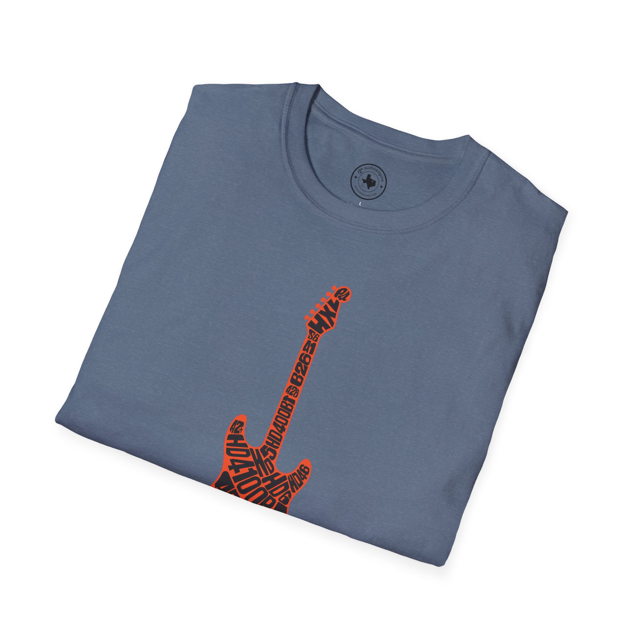 Electric Guitar Graphic T‑Shirt — Red Pattern Rock Music Tee - Image 114