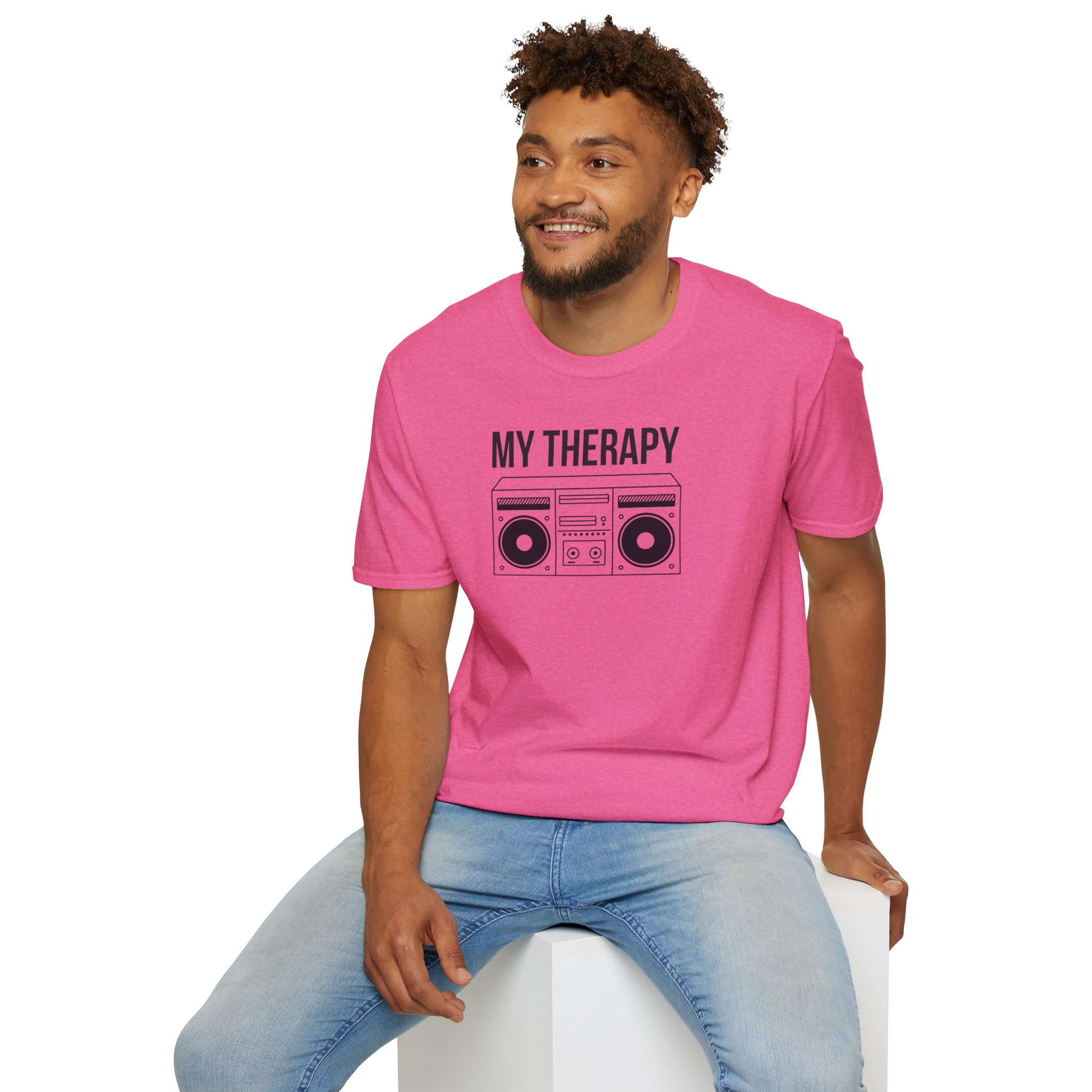 T‑Shirt — "My Therapy" Boombox Graphic Tee - Image 84