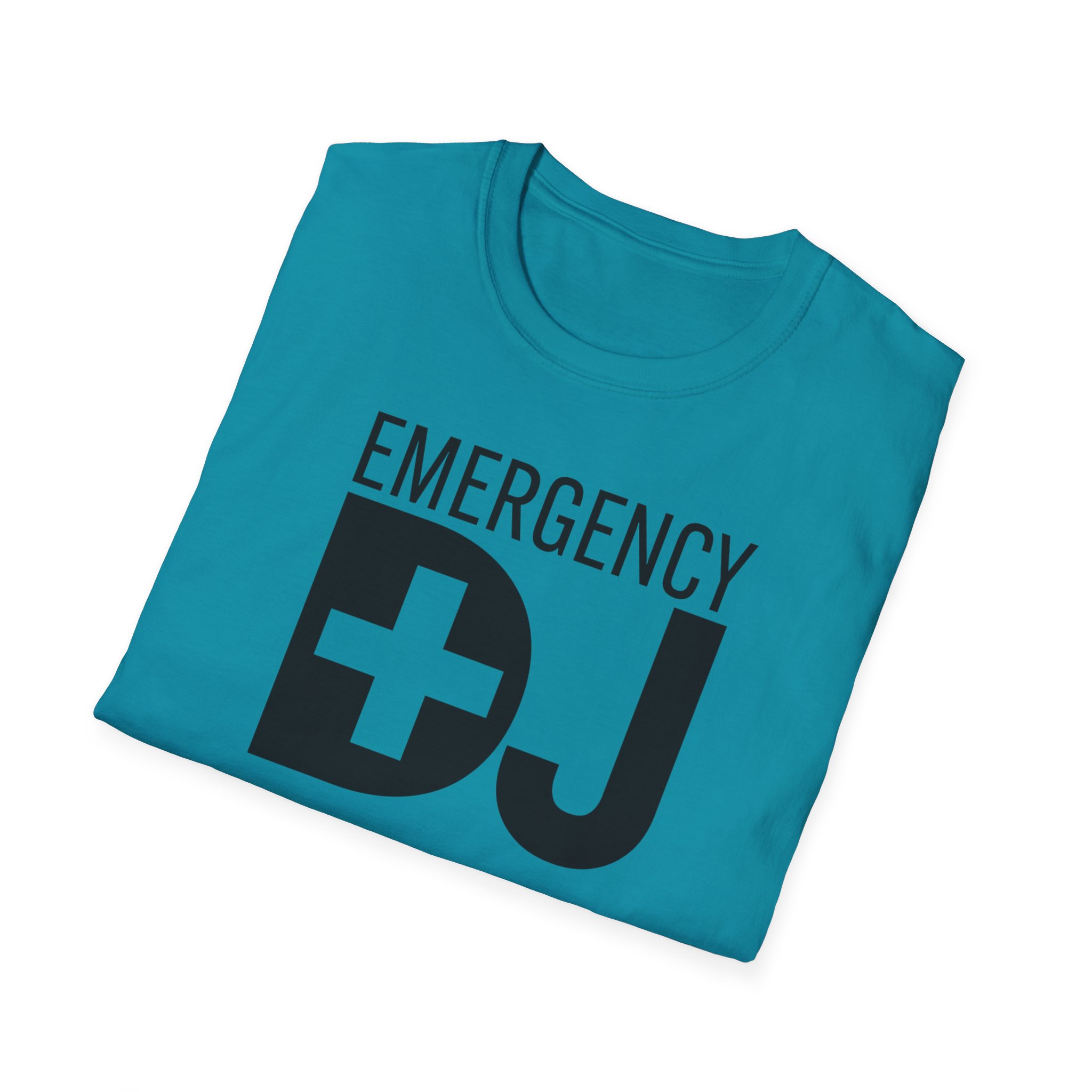 Emergency DJ Unisex Softstyle T-Shirt - Perfect for Music Lovers and Events - Image 44