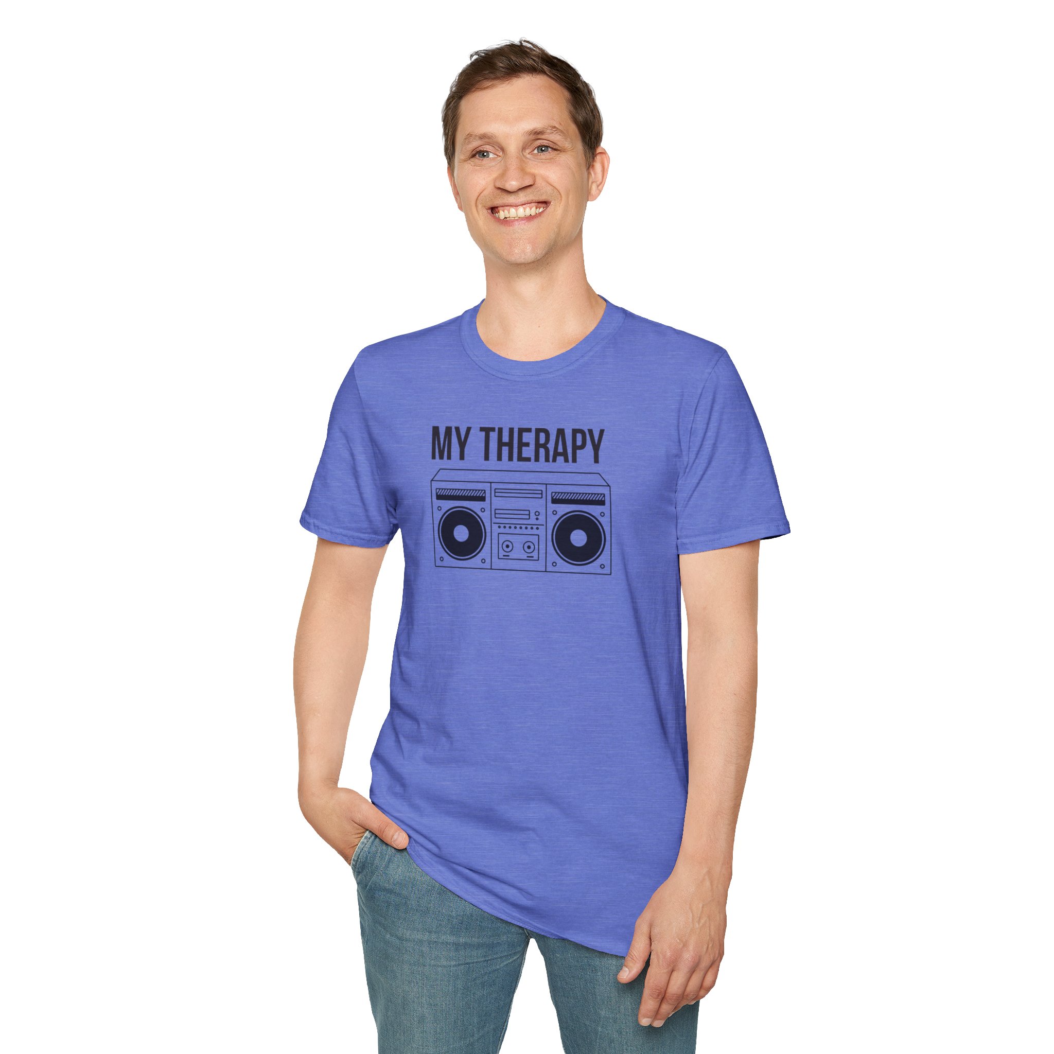 T‑Shirt — "My Therapy" Boombox Graphic Tee - Image 1