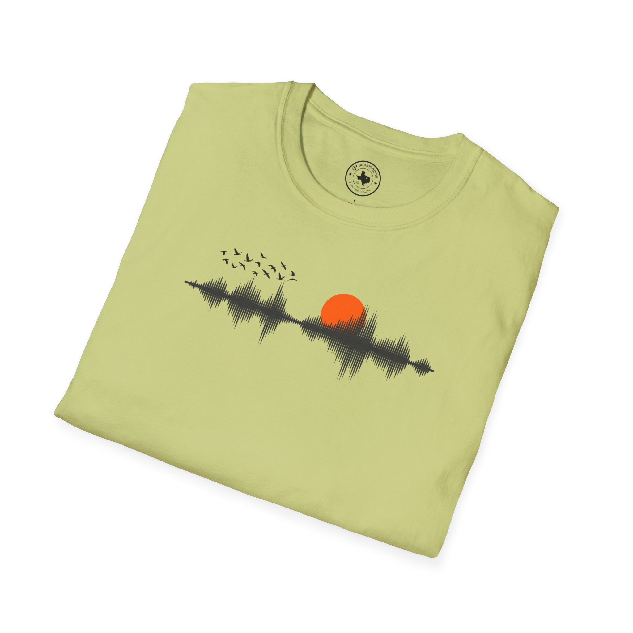 Sunset Soundwave T-Shirt — Minimal Nature Waveform Tee - Image 60