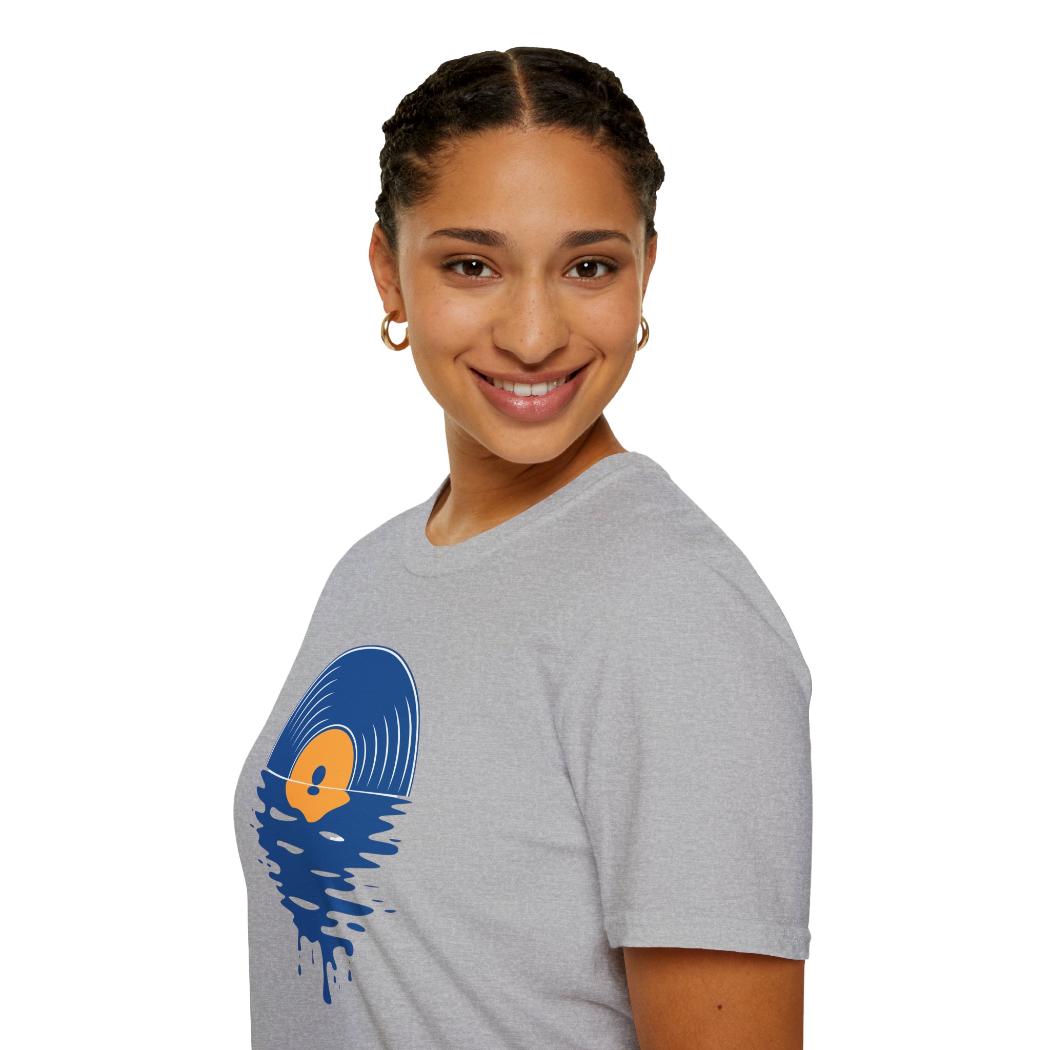 Sunset Vinyl Record T‑Shirt — Retro Music Lake Graphic Tee - Image 62