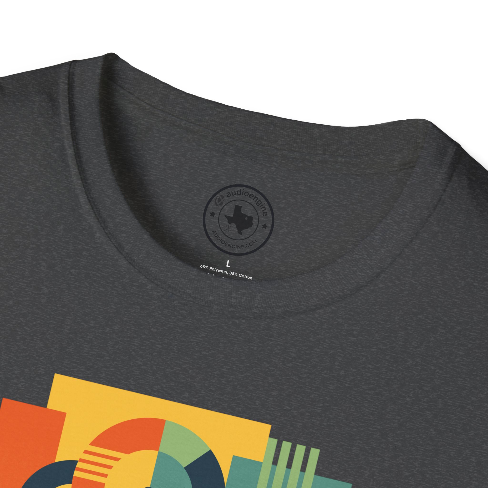 Retro Geometric Vinyl Record T-Shirt — Vintage Music Graphic Tee - Image 73