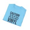 Vinyl Lover T-Shirt — "Caution! Can Talk About Vinyl For Hours" Music Tee - Thumbnail Image 82