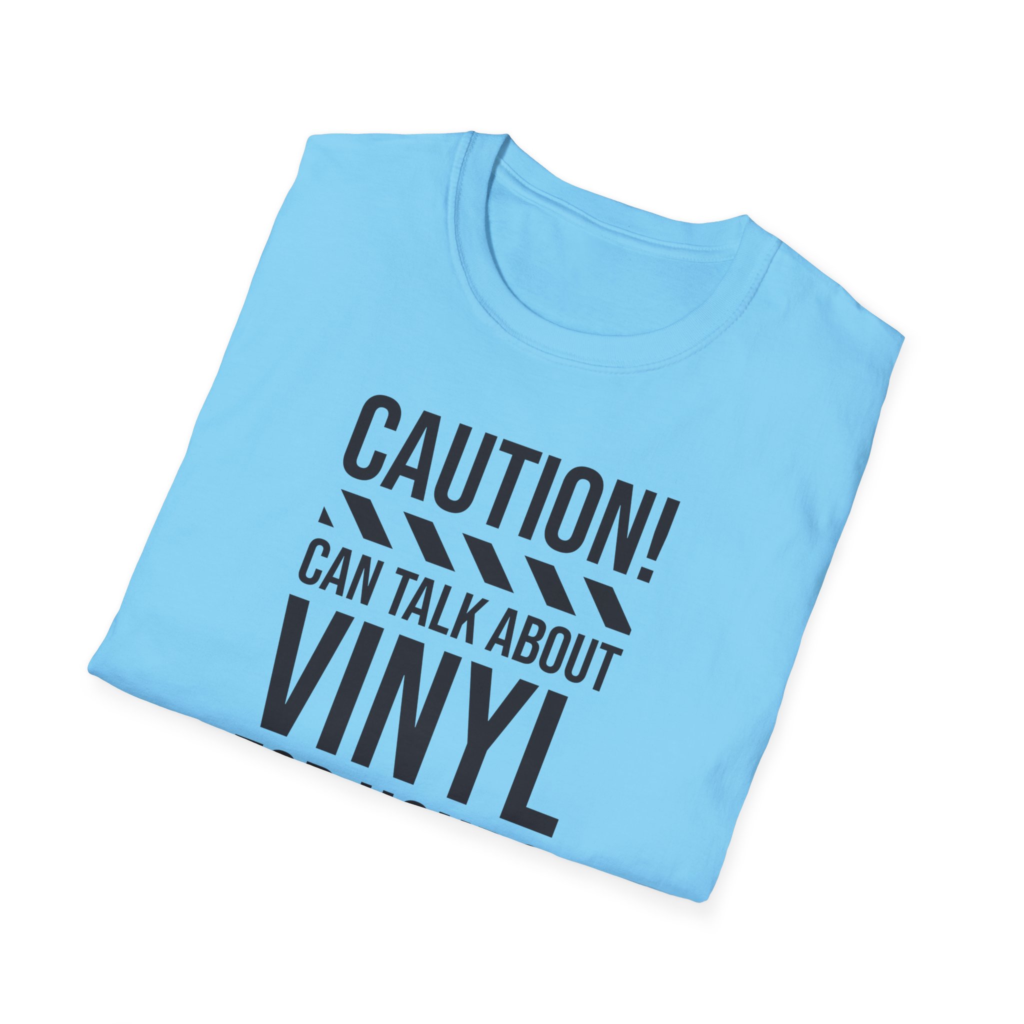 Vinyl Lover T-Shirt — "Caution! Can Talk About Vinyl For Hours" Music Tee - Image 82