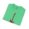 Electric Guitar Graphic T-Shirt — Red Psychedelic Music Tee - Thumbnail Image 76