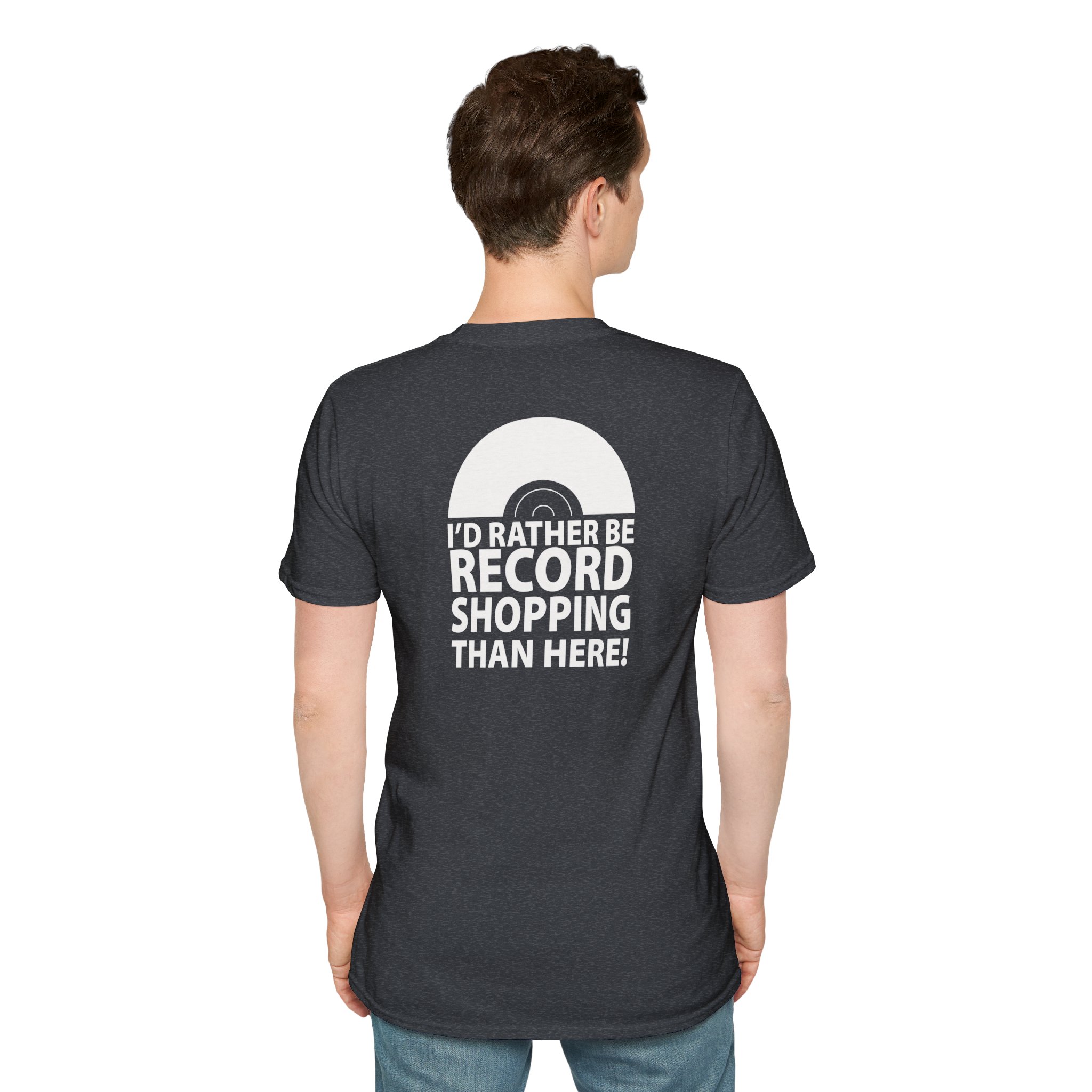 Record Shopping T‑Shirt — “I’d Rather Be Record Shopping Than Here!” Vinyl Lover Tee - Image 66