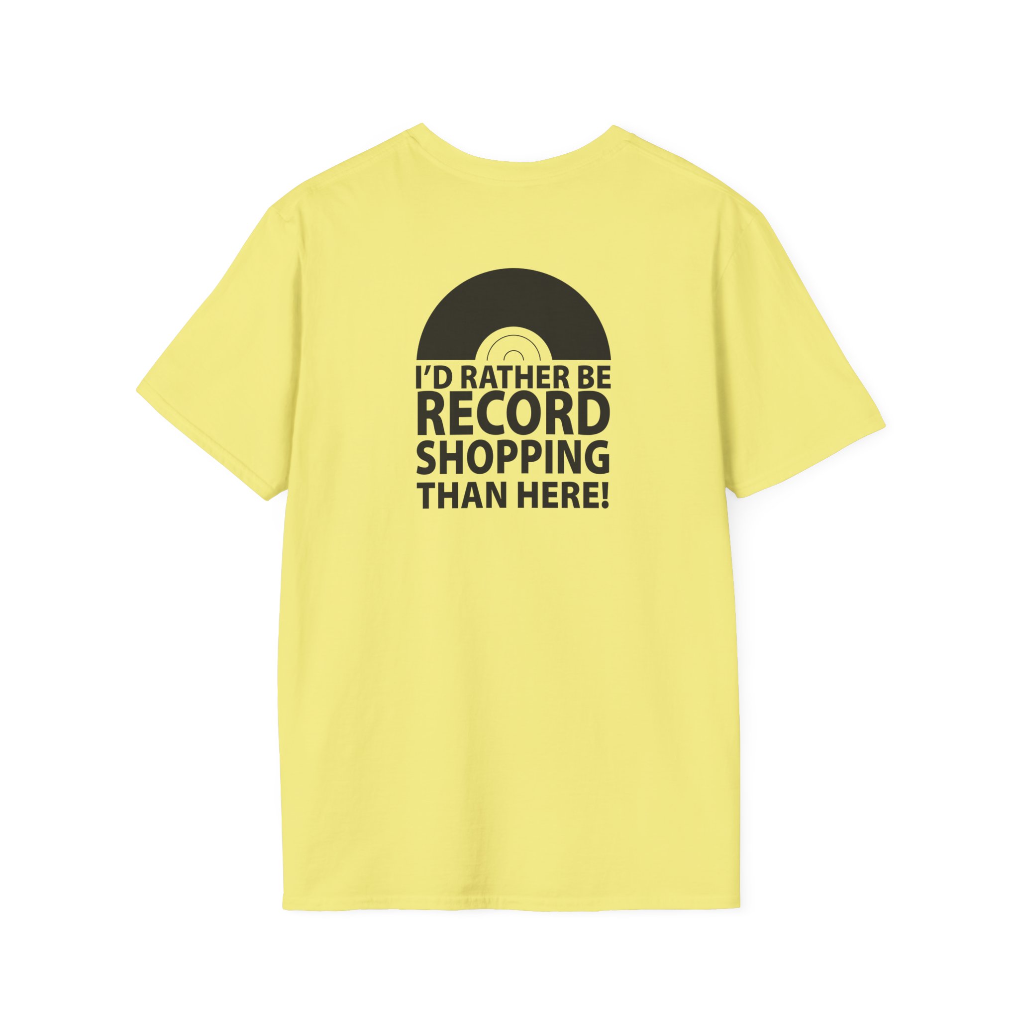 Record Shopping T‑Shirt — “I’d Rather Be Record Shopping Than Here!” Vinyl Lover Tee - Image 38