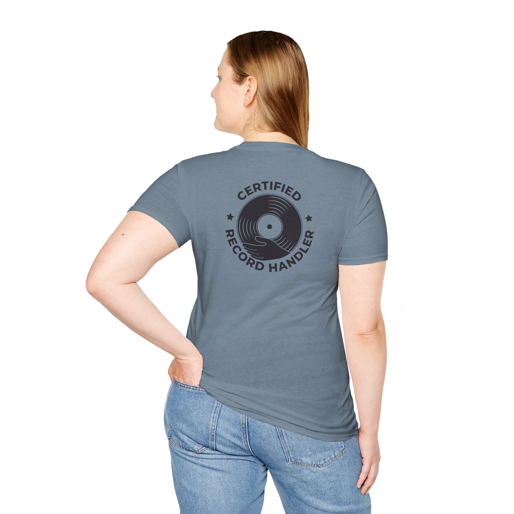 Certified Record Handler T-Shirt — Retro Vinyl DJ Tee - Image 71