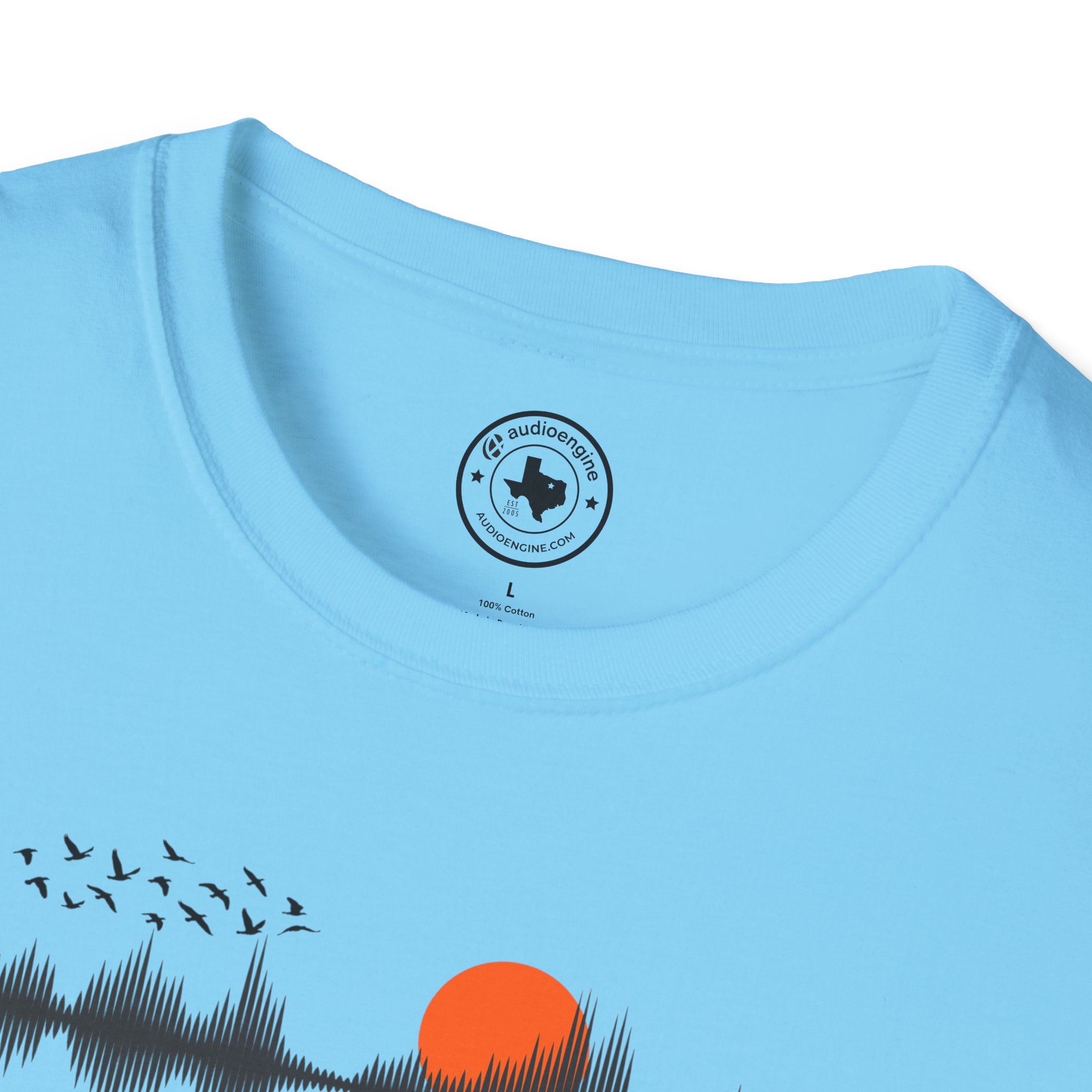 Sunset Soundwave T-Shirt — Minimal Nature Waveform Tee - Image 99