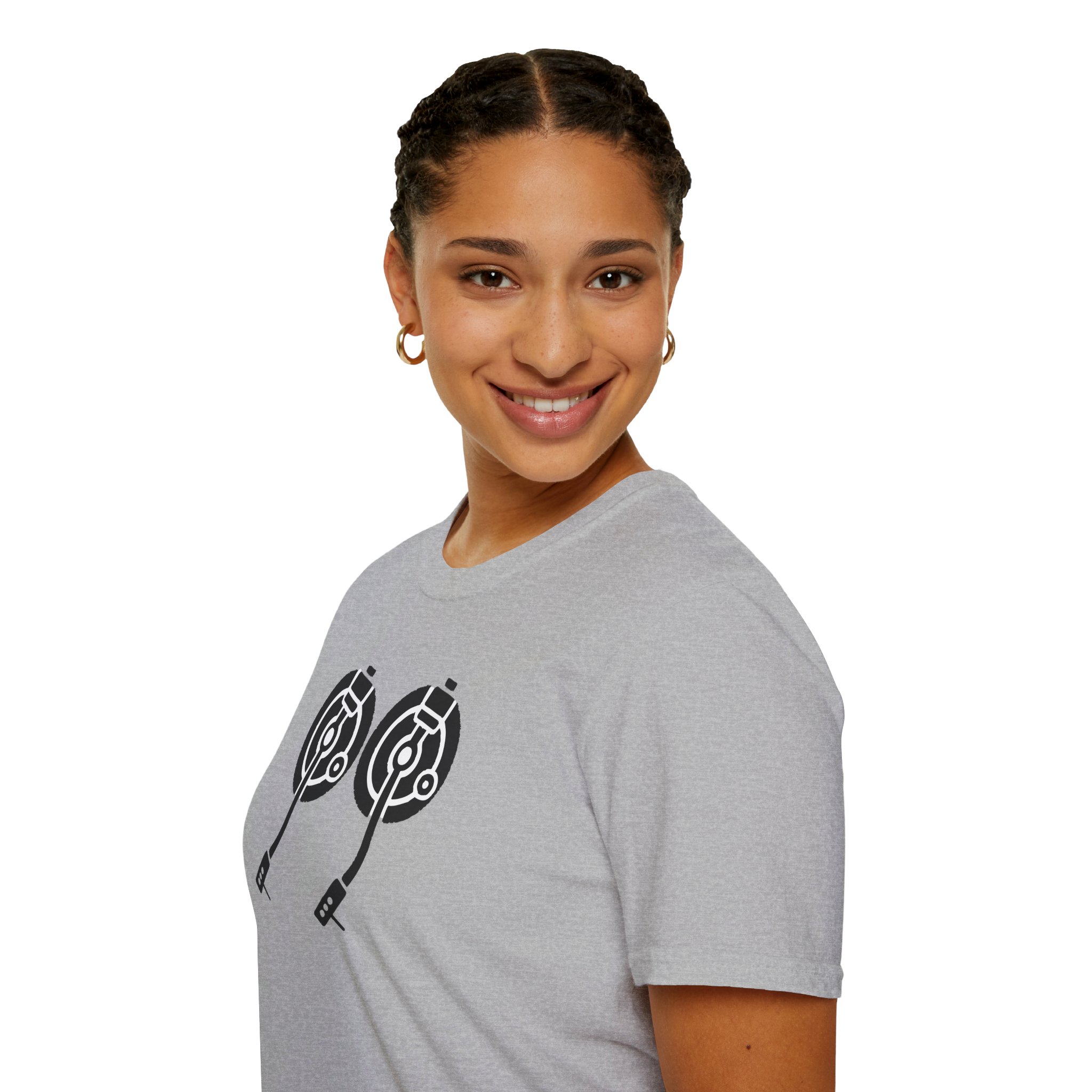 Record Player Turntable Tee — Retro DJ Vinyl Graphic T-Shirt - Image 47