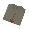 Electric Guitar Graphic T‑Shirt — Red Pattern Rock Music Tee - Thumbnail Image 74