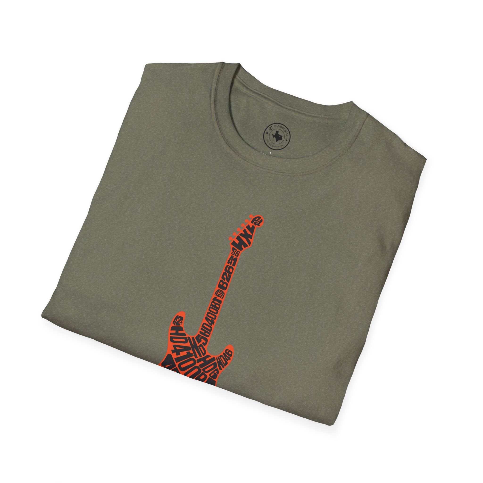 Electric Guitar Graphic T‑Shirt — Red Pattern Rock Music Tee - Image 74