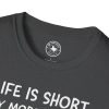Life Is Short Buy More Records T-Shirt — Vinyl Lover Tee - Thumbnail Image 51