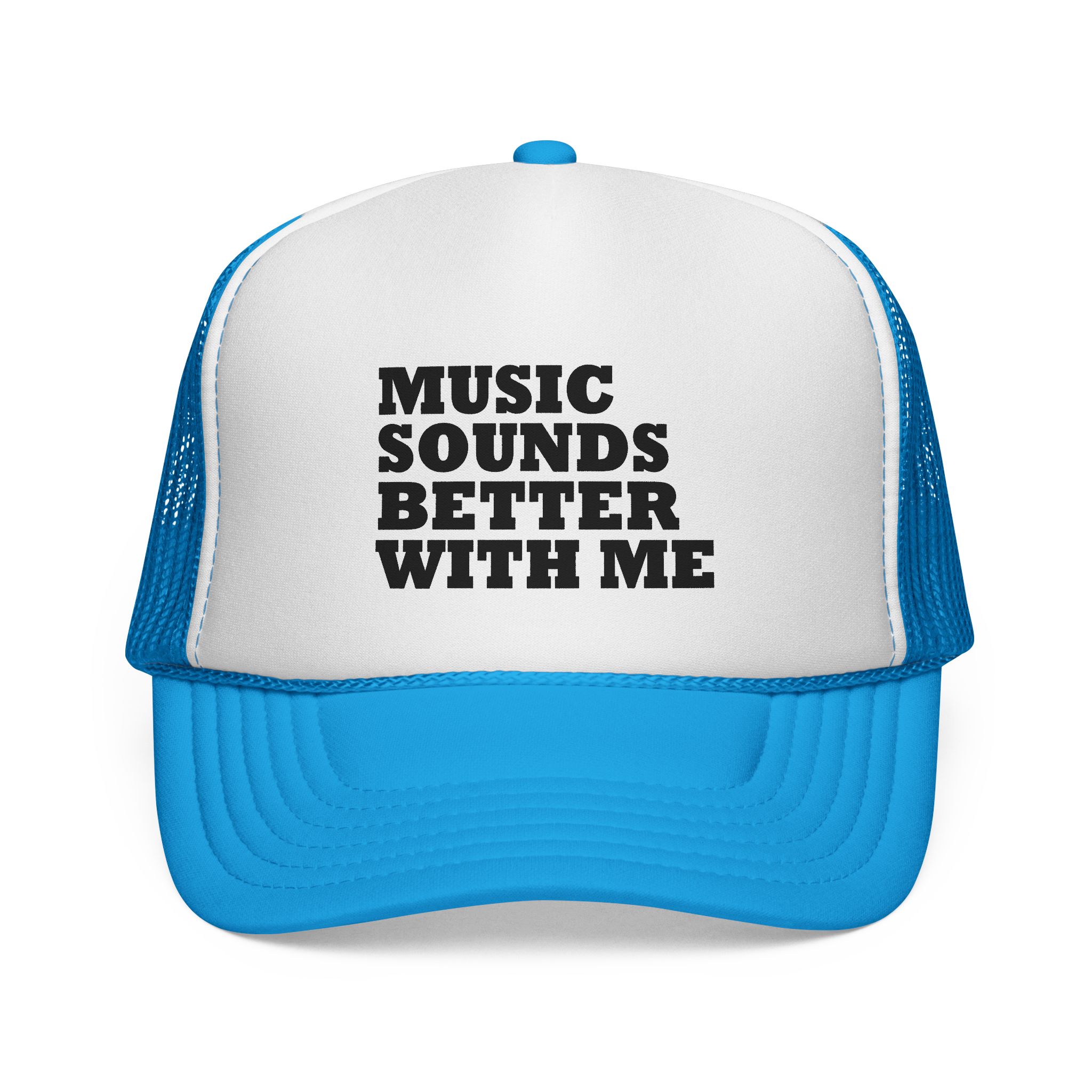 Music Vibe Trucker Cap - "Music Sounds Better With Me" - Image 1