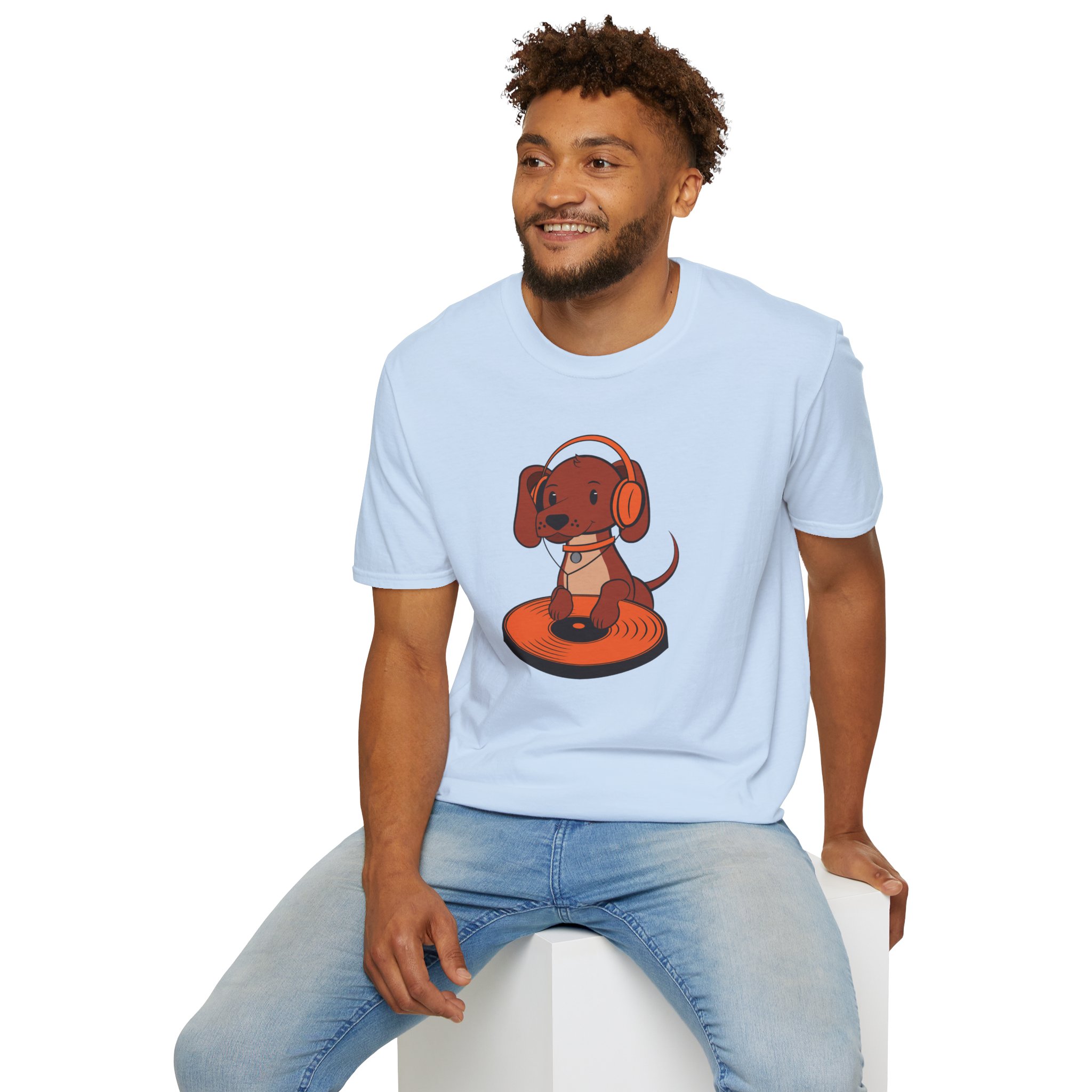 DJ Dachshund Tee — Cute Dog with Headphones Graphic T-Shirt - Image 90