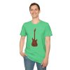 Electric Guitar Graphic T-Shirt — Red Psychedelic Music Tee - Thumbnail Image 78