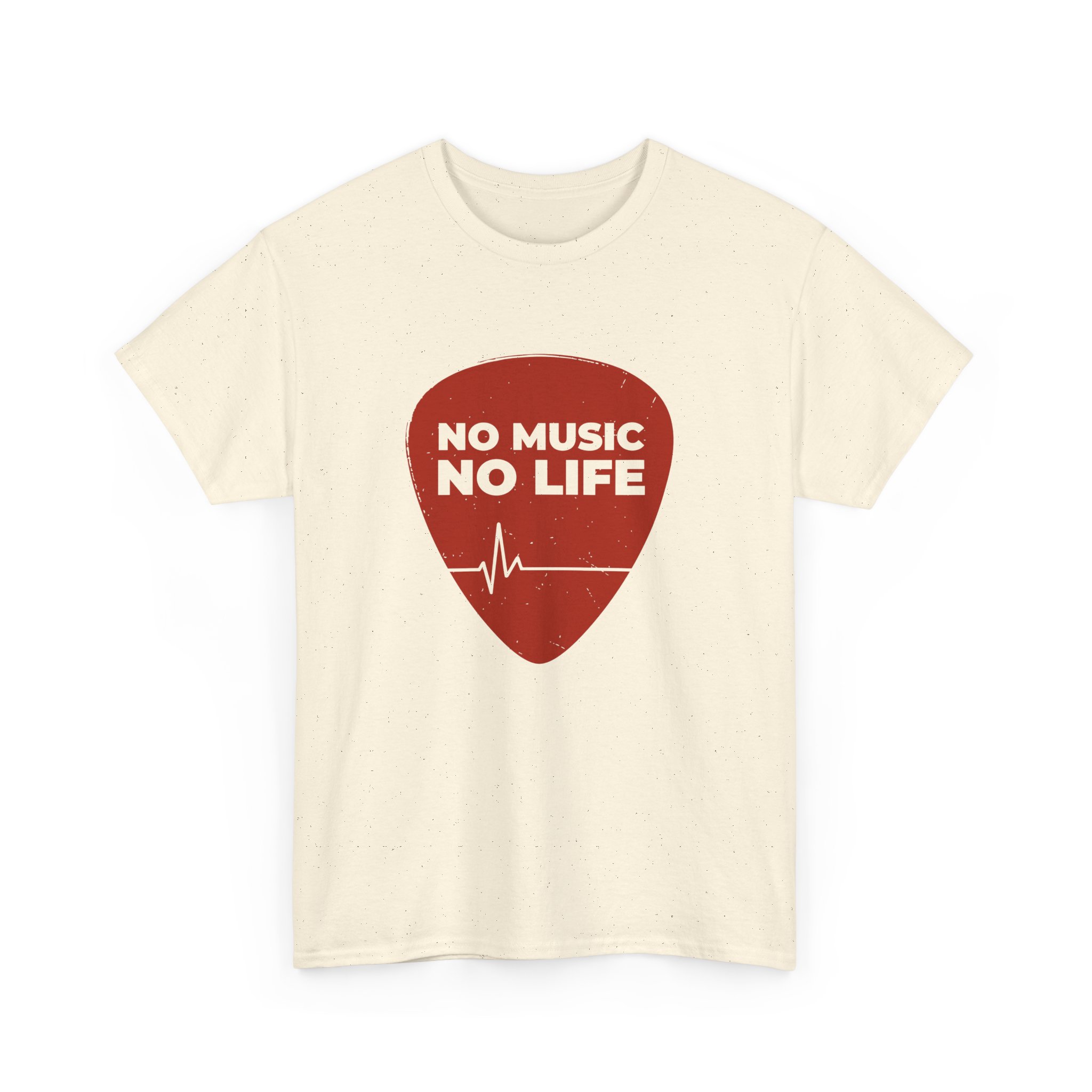 No Music No Life Unisex Heavy Cotton Tee - Image 3