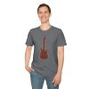 Electric Guitar Graphic T-Shirt — Red Psychedelic Music Tee - Thumbnail Image 69