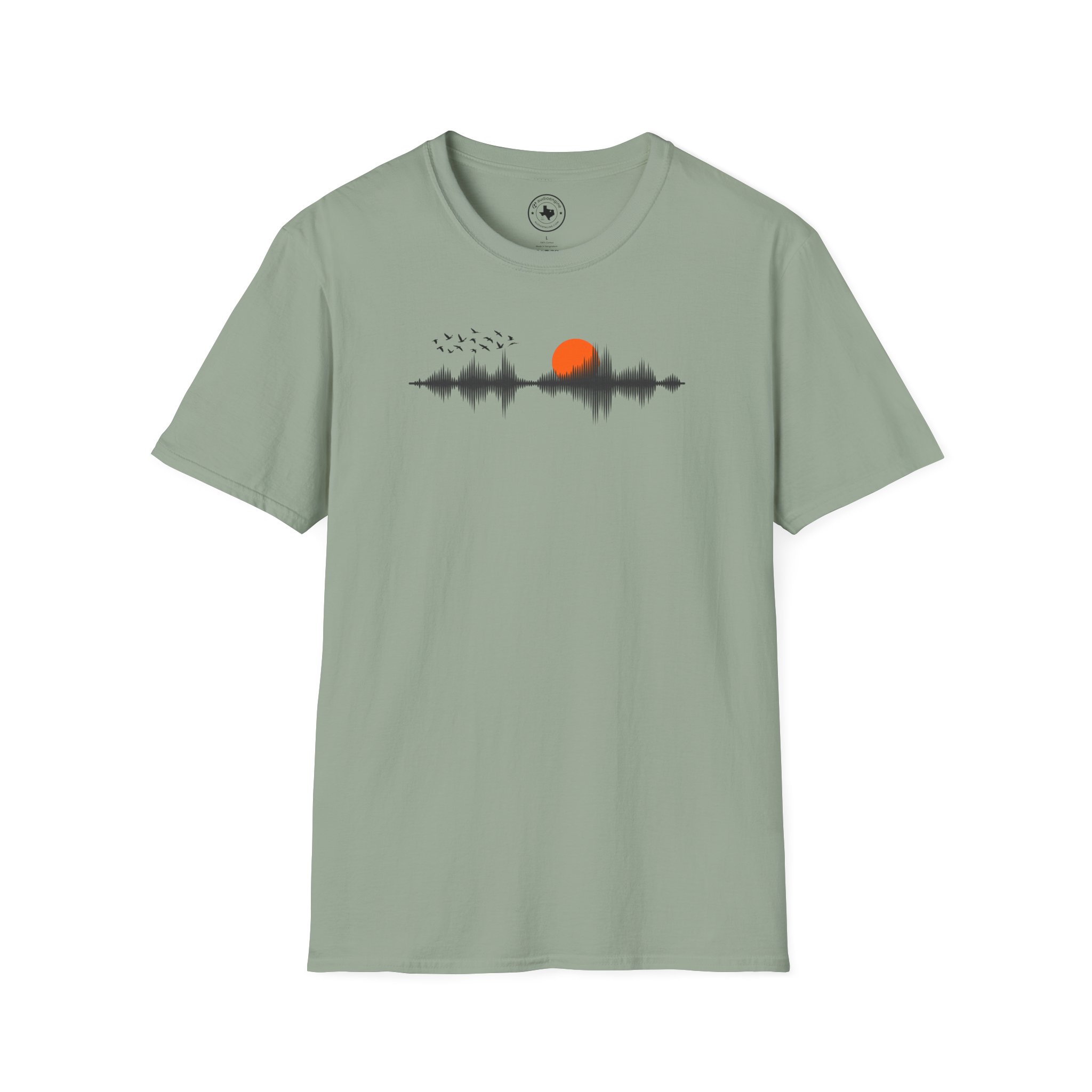 Sunset Soundwave T-Shirt — Minimal Nature Waveform Tee - Image 65