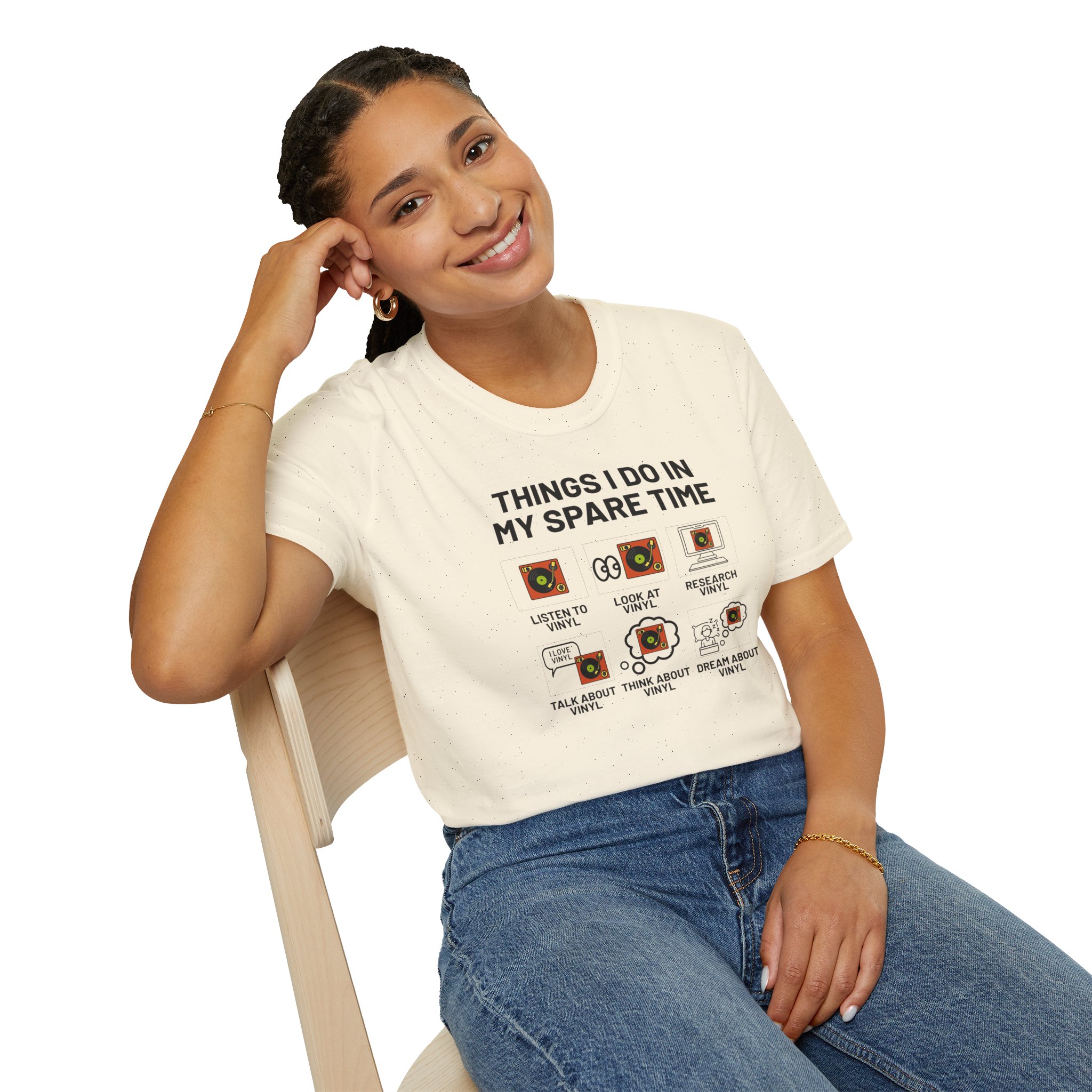 Things I Do In My Spare Time T-Shirt — Funny Hobbies Graphic Tee - Image 52