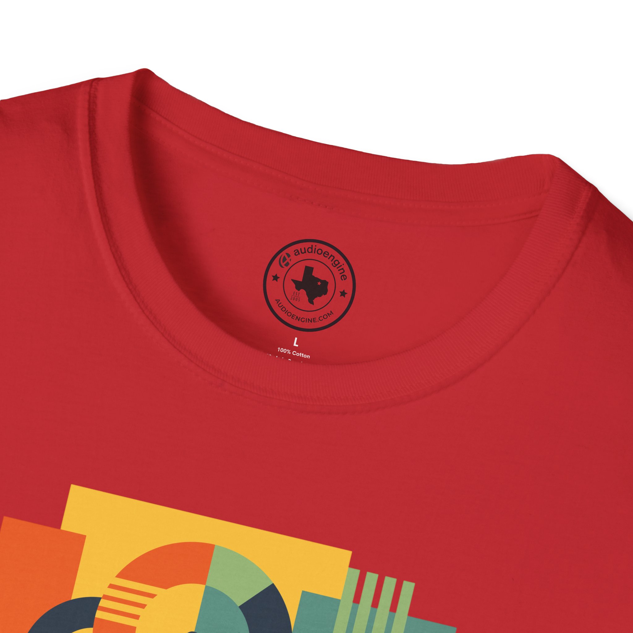 Retro Geometric Vinyl Record T-Shirt — Vintage Music Graphic Tee - Image 123