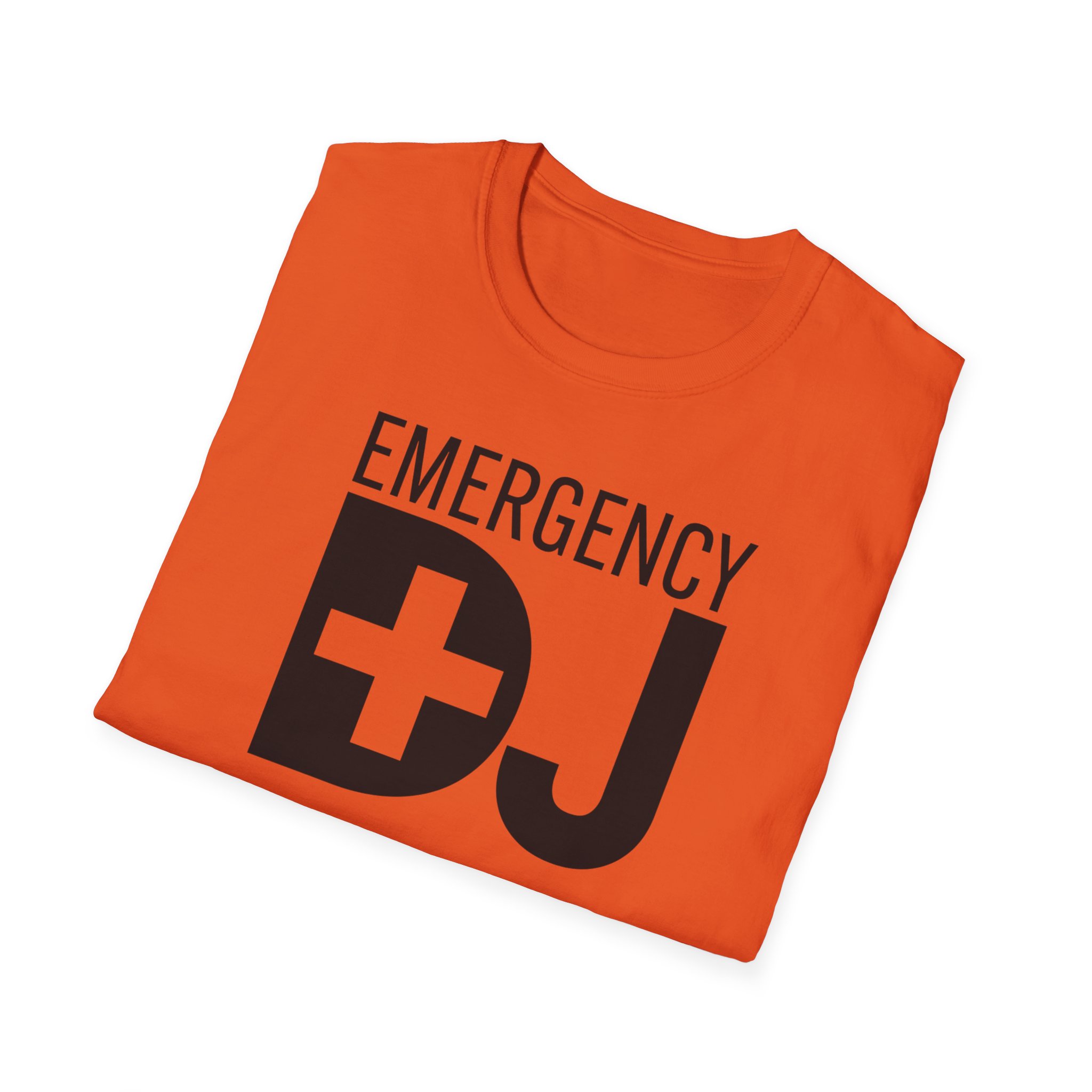 Emergency DJ Unisex Softstyle T-Shirt - Perfect for Music Lovers and Events - Image 16