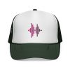 Soundwave Trucker Cap — Pink Gradient Audio Logo Mesh Hat - Thumbnail Image 1
