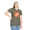 Orange Bass Guitar Badge T-Shirt — Retro Musician Tee for Bass Players - Thumbnail Image 6
