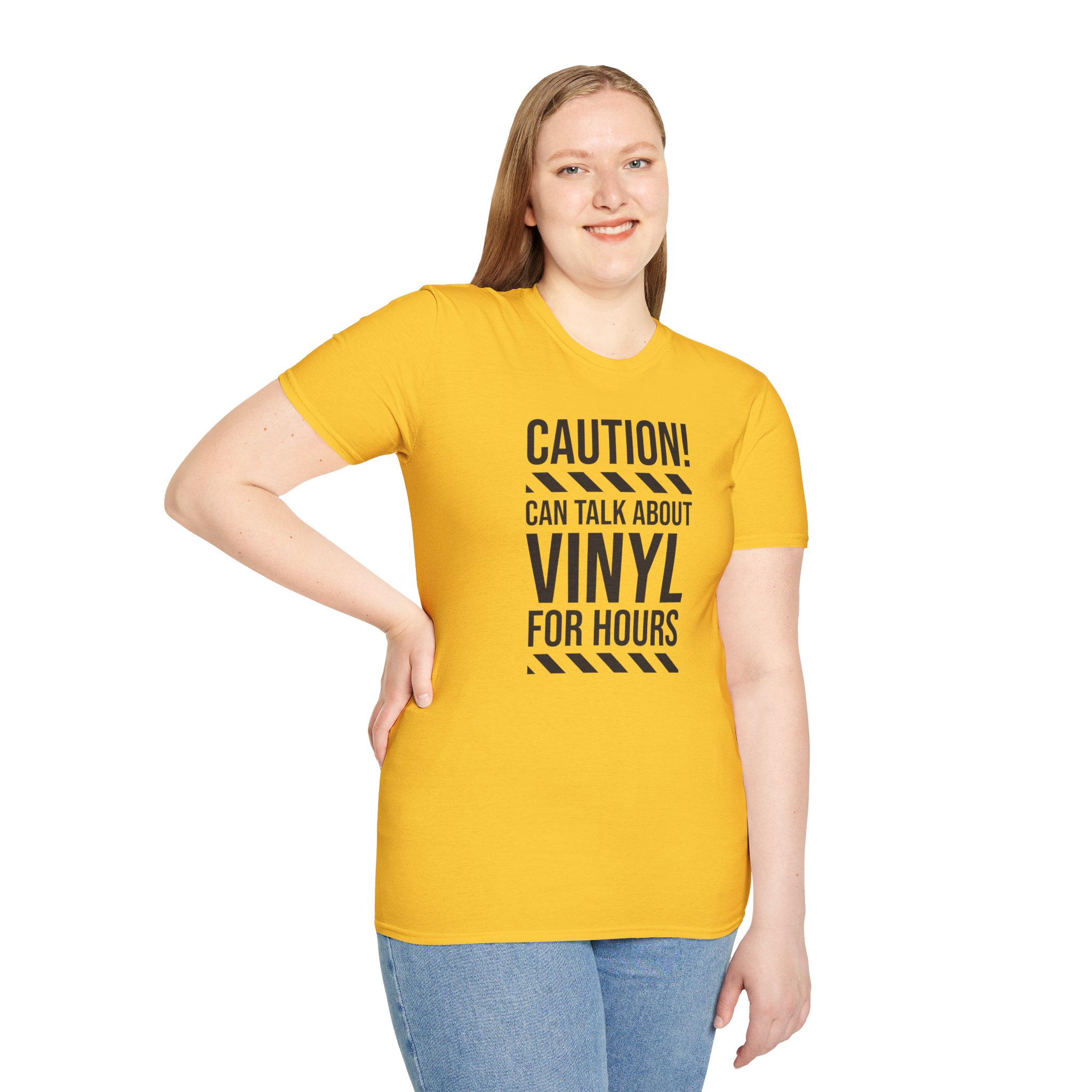 Vinyl Lover T-Shirt — "Caution! Can Talk About Vinyl For Hours" Music Tee - Image 47