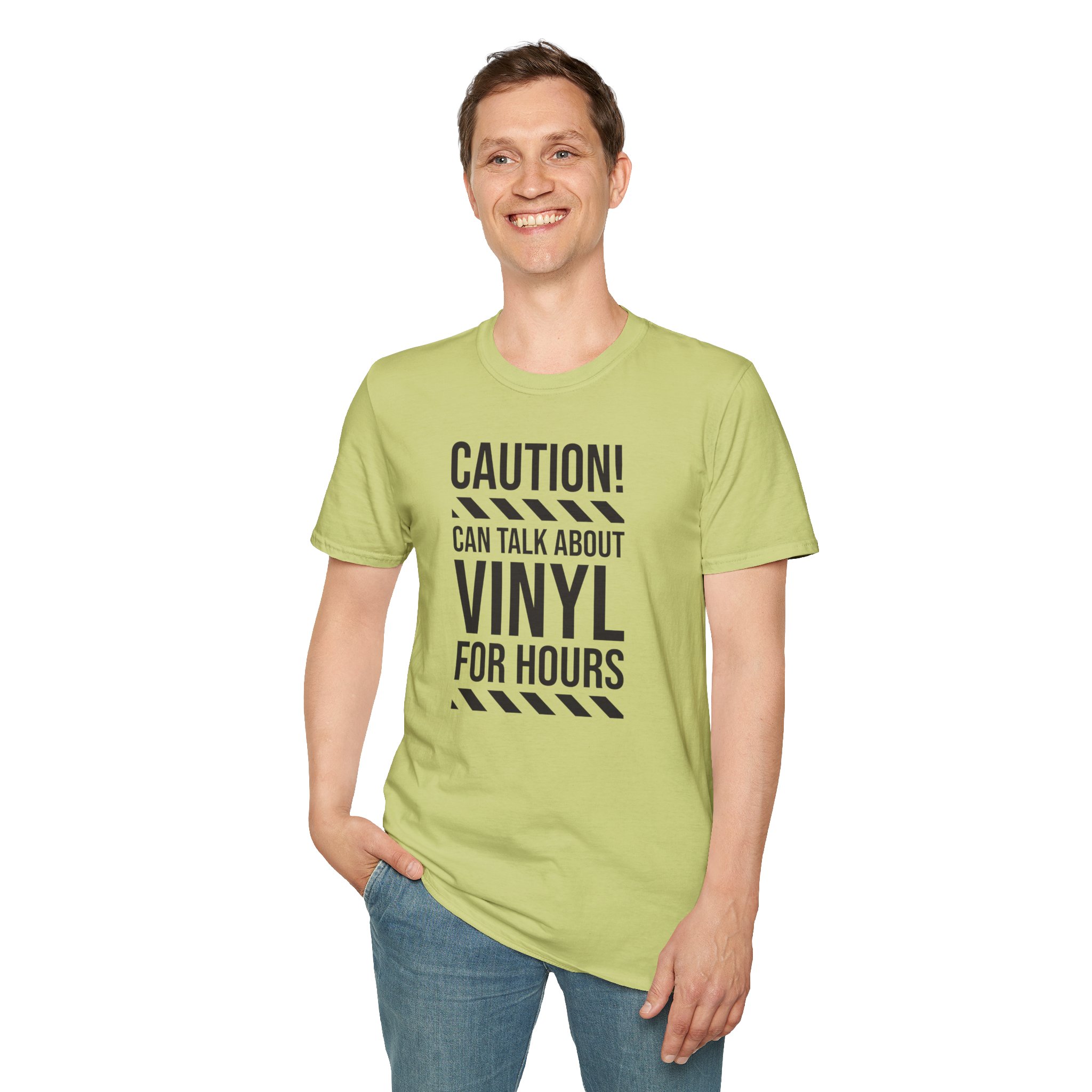 Vinyl Lover T-Shirt — "Caution! Can Talk About Vinyl For Hours" Music Tee - Image 42