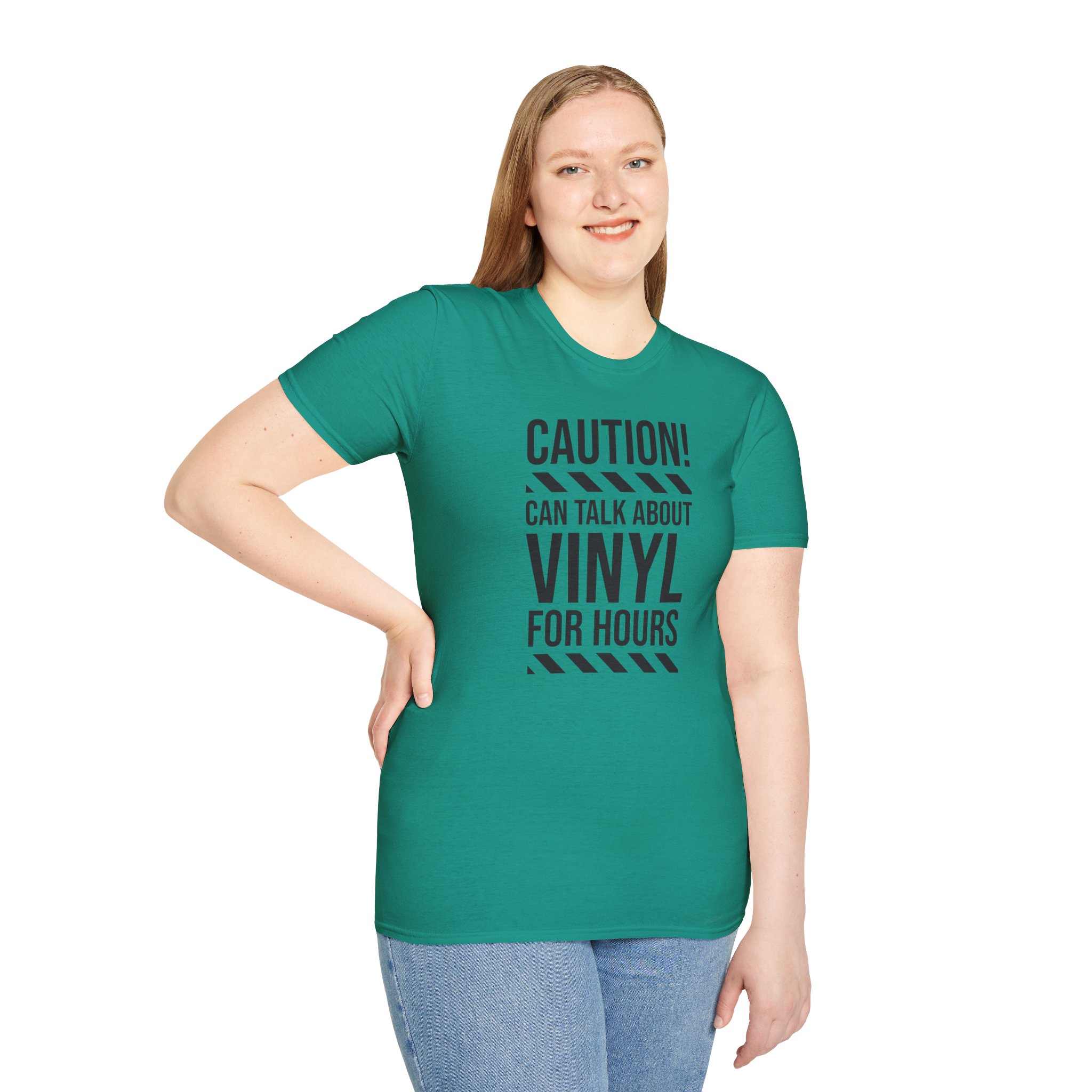 Vinyl Lover T-Shirt — "Caution! Can Talk About Vinyl For Hours" Music Tee - Image 77