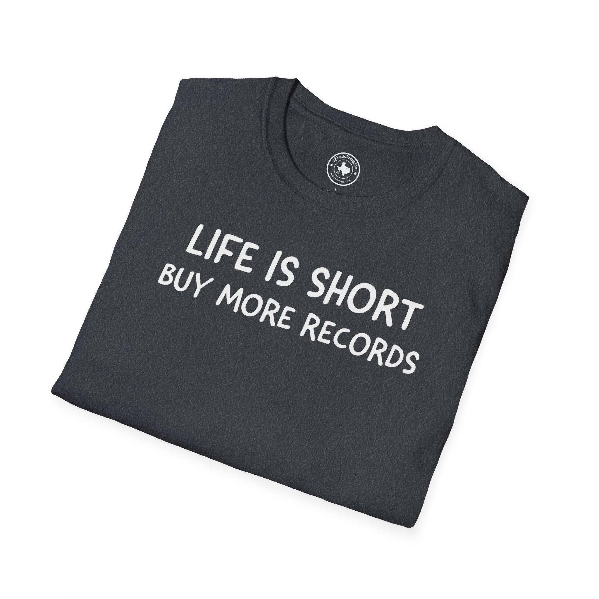 Life Is Short Buy More Records T-Shirt — Vinyl Lover Tee - Image 68