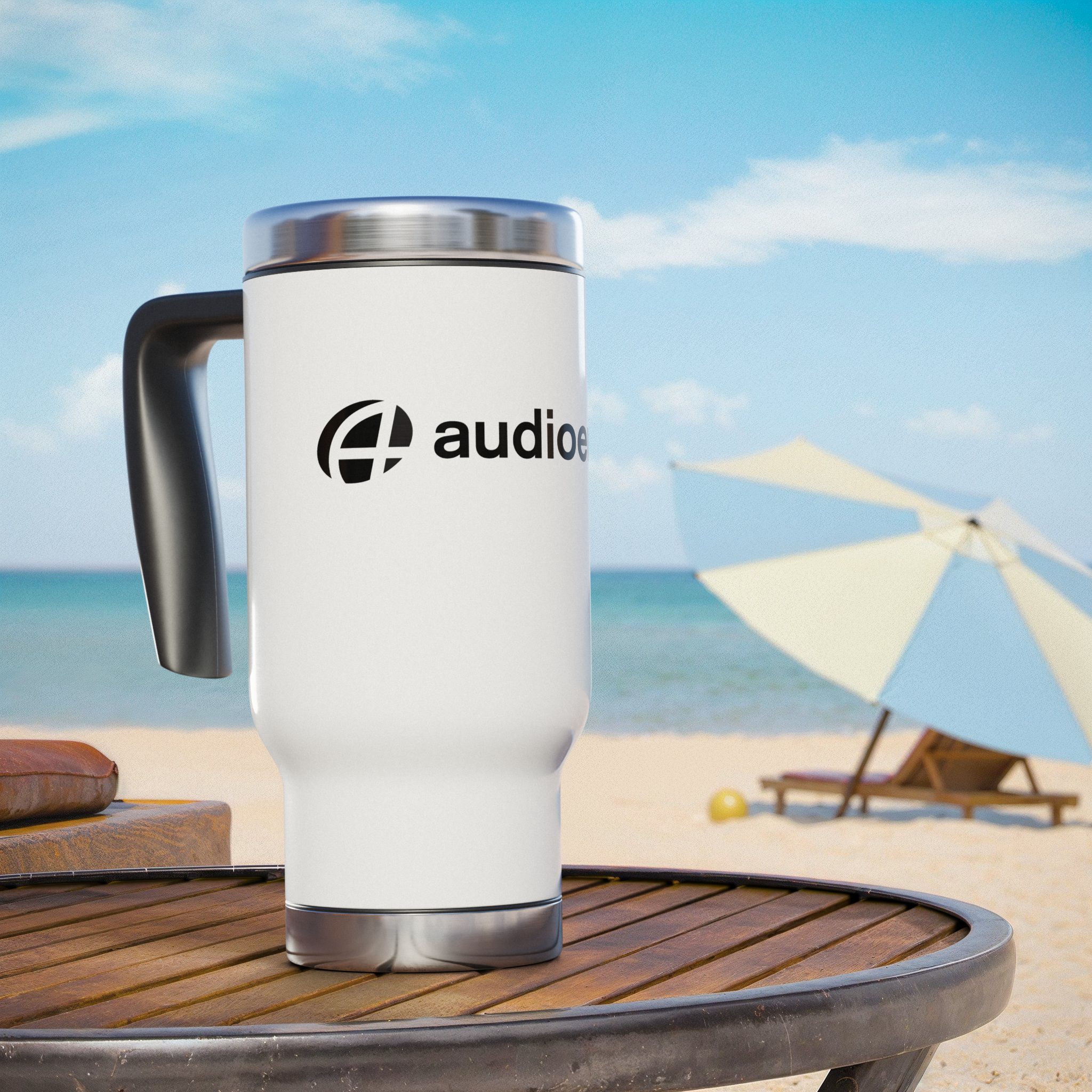 Stainless Steel Travel Mug with Handle, 14oz - Image 5