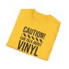Vinyl Lover T-Shirt — "Caution! Can Talk About Vinyl For Hours" Music Tee - Thumbnail Image 46