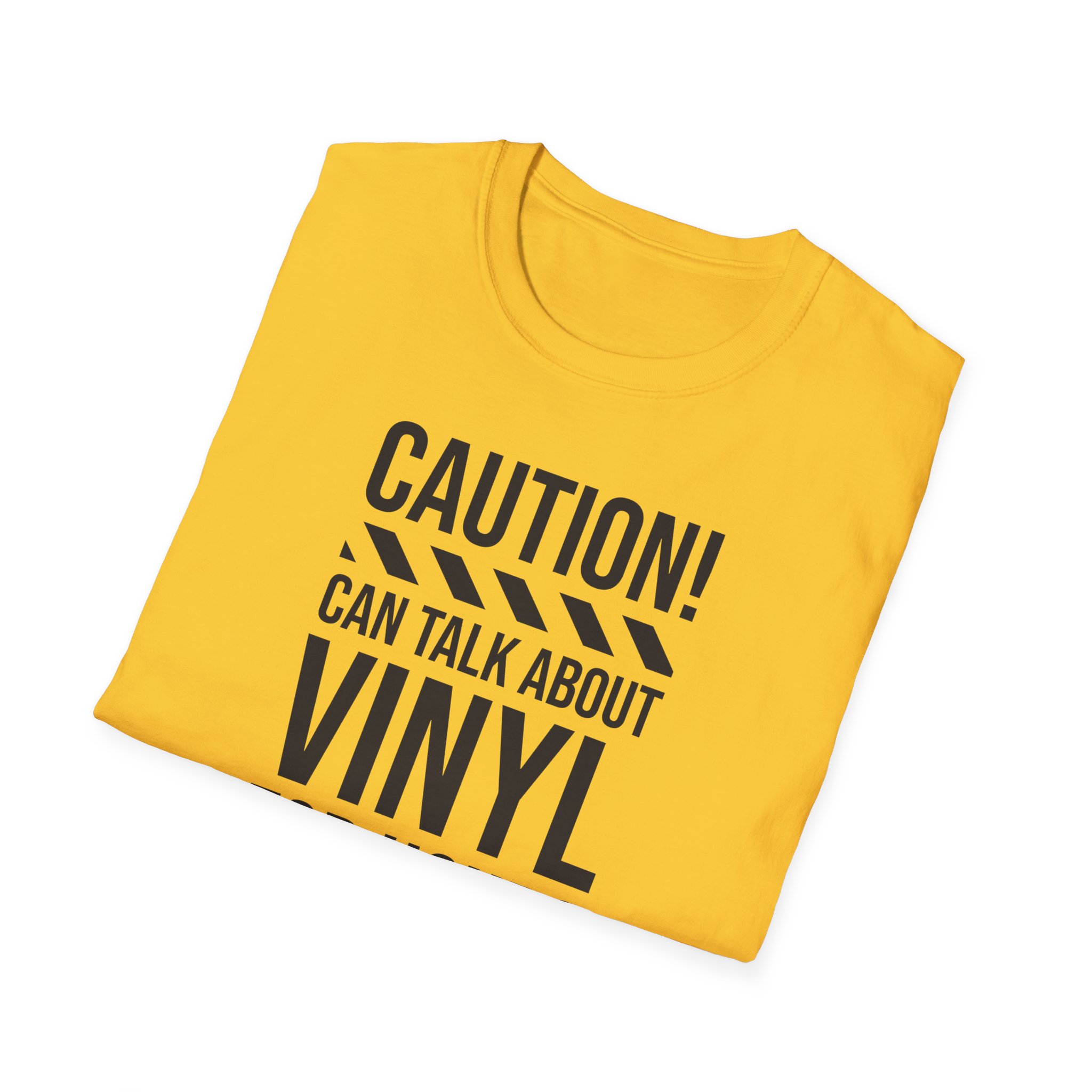 Vinyl Lover T-Shirt — "Caution! Can Talk About Vinyl For Hours" Music Tee - Image 46