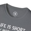 Life Is Short Buy More Records T-Shirt — Vinyl Lover Tee - Thumbnail Image 43