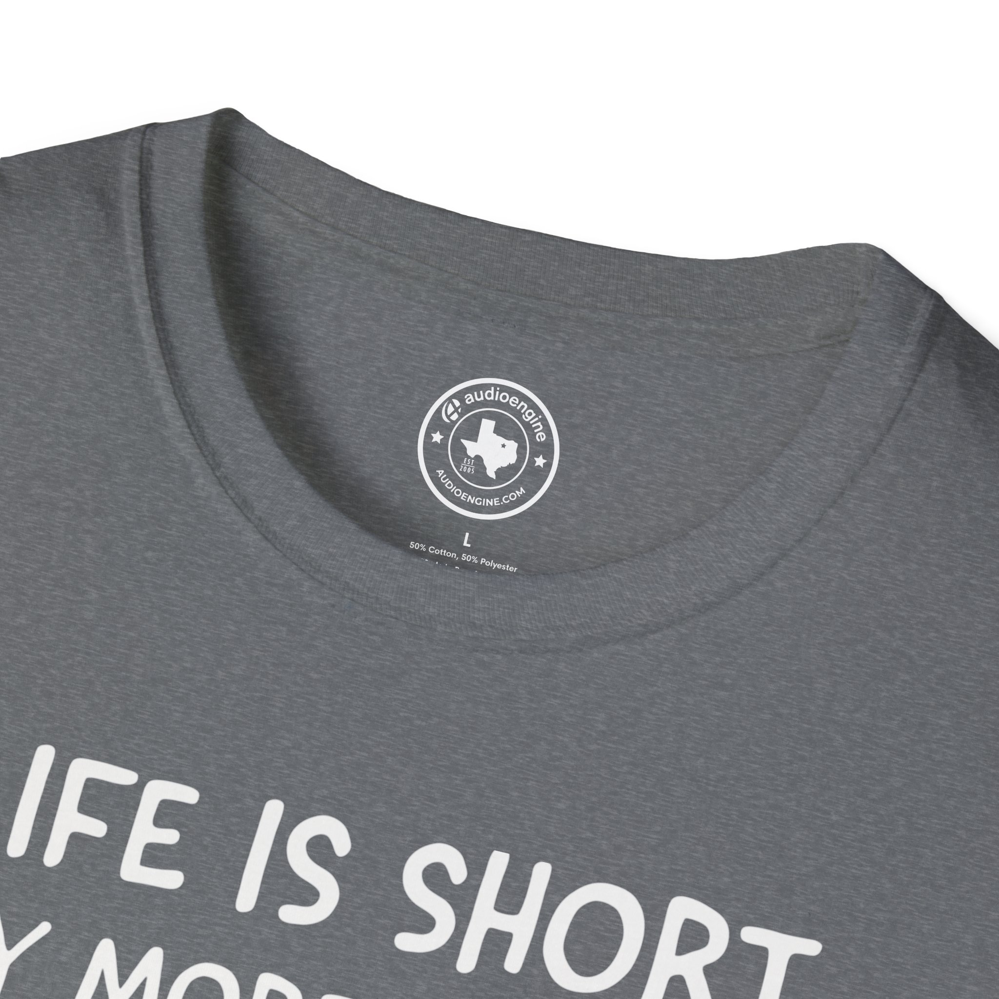 Life Is Short Buy More Records T-Shirt — Vinyl Lover Tee - Image 43