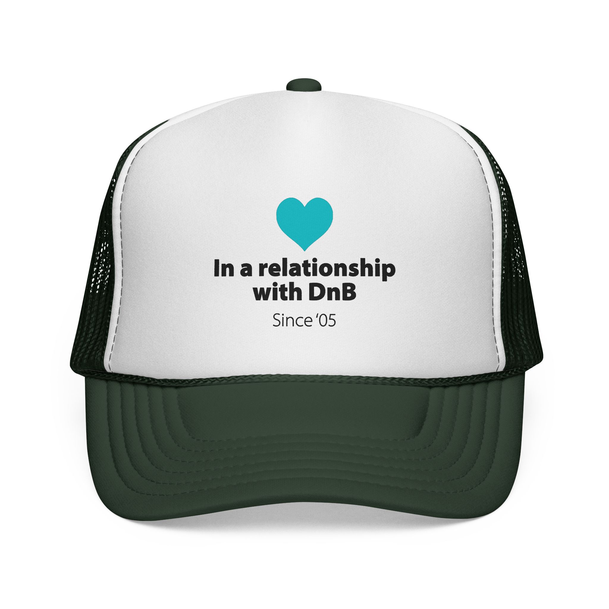 Trucker Cap – "In a Relationship with DnB Since '05" Retro Drum & Bass Hat - Image 1