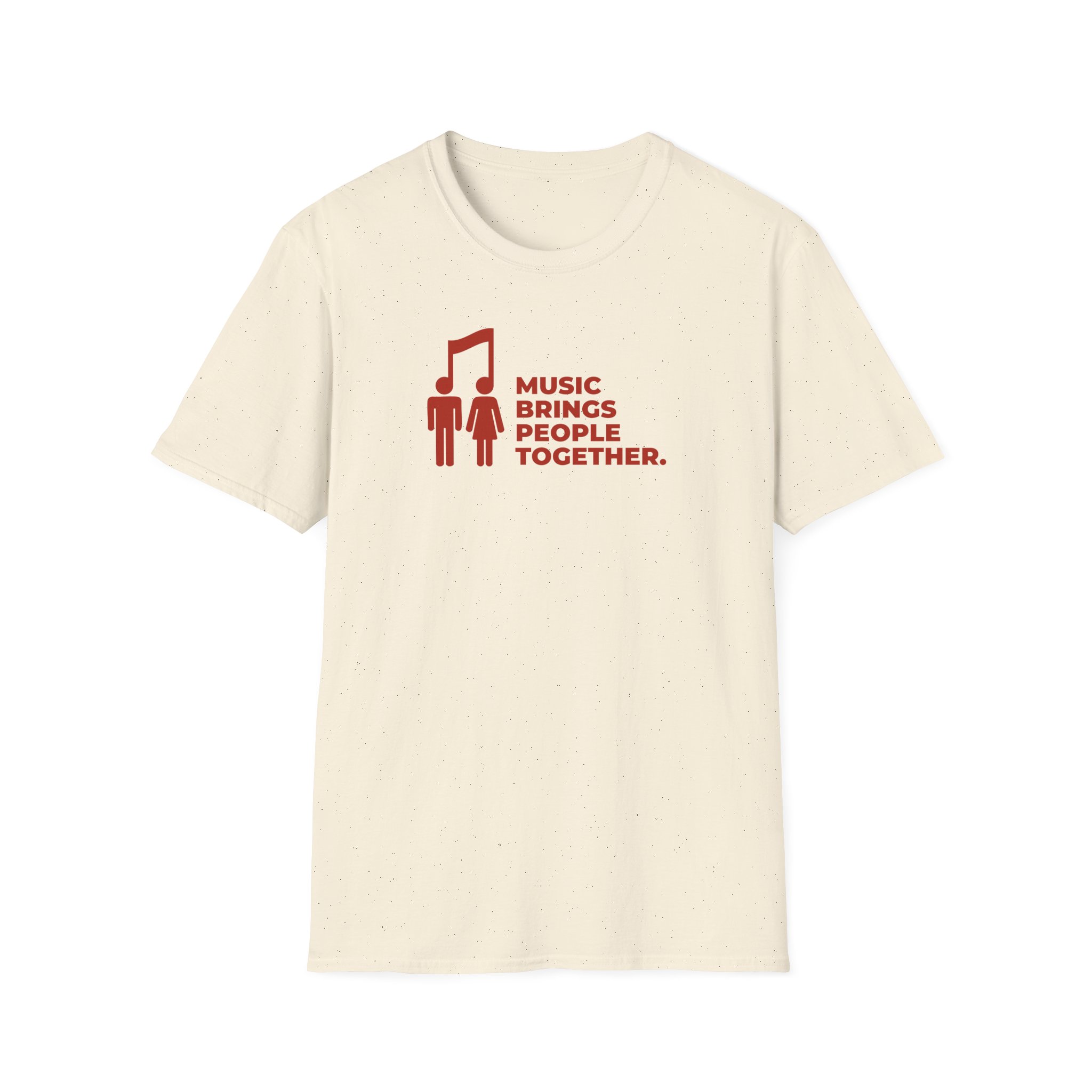 Music Brings People Together Unisex Softstyle T-Shirt - Image 1