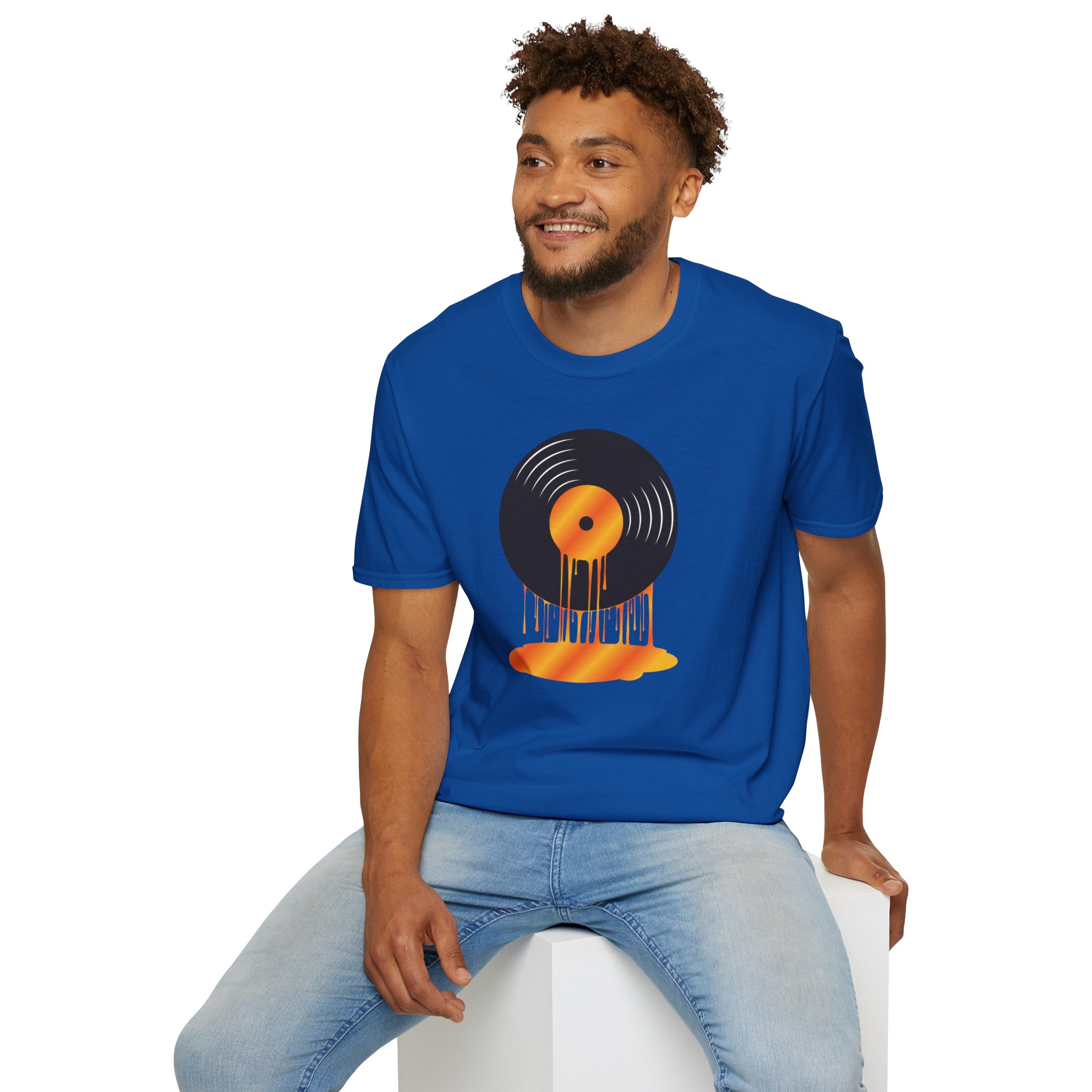 Melting Vinyl Record T-Shirt – Retro Music Tee - Image 106