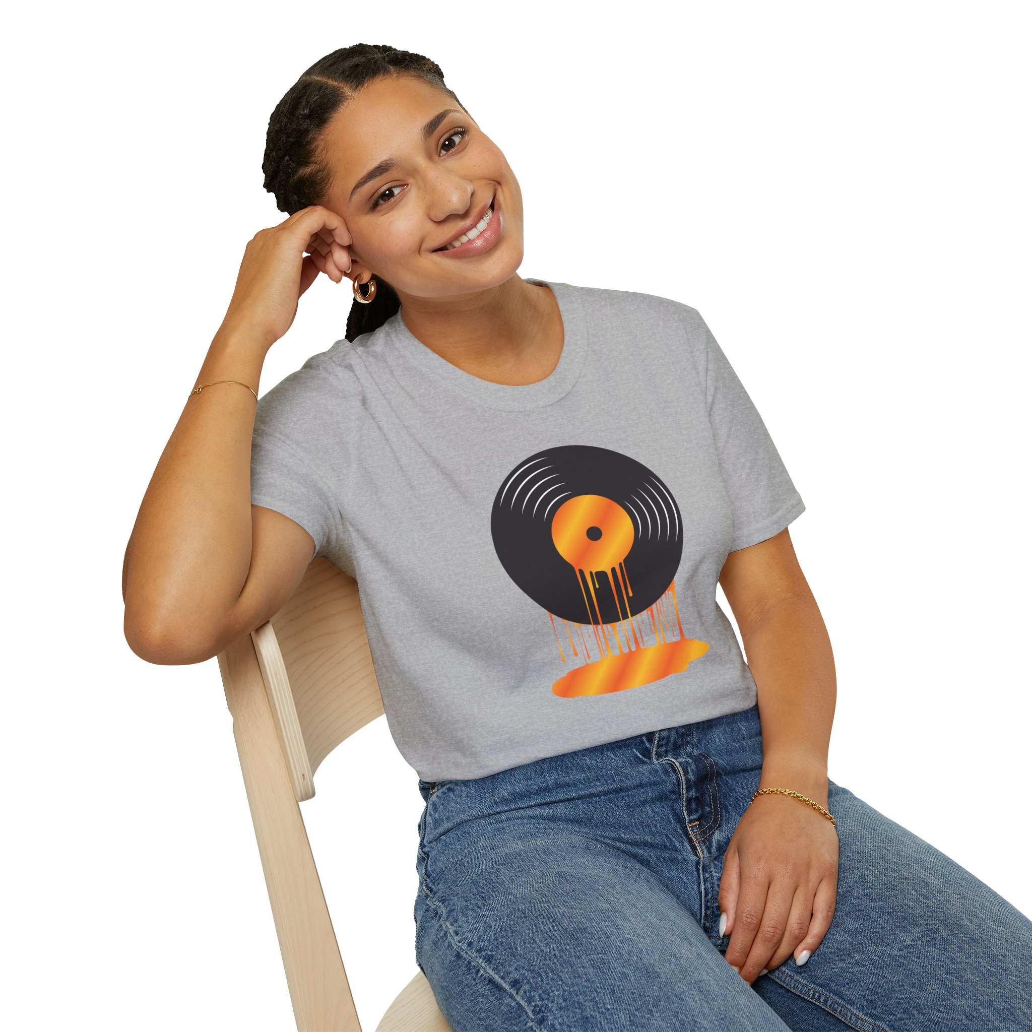 Melting Vinyl Record T-Shirt – Retro Music Tee - Image 26