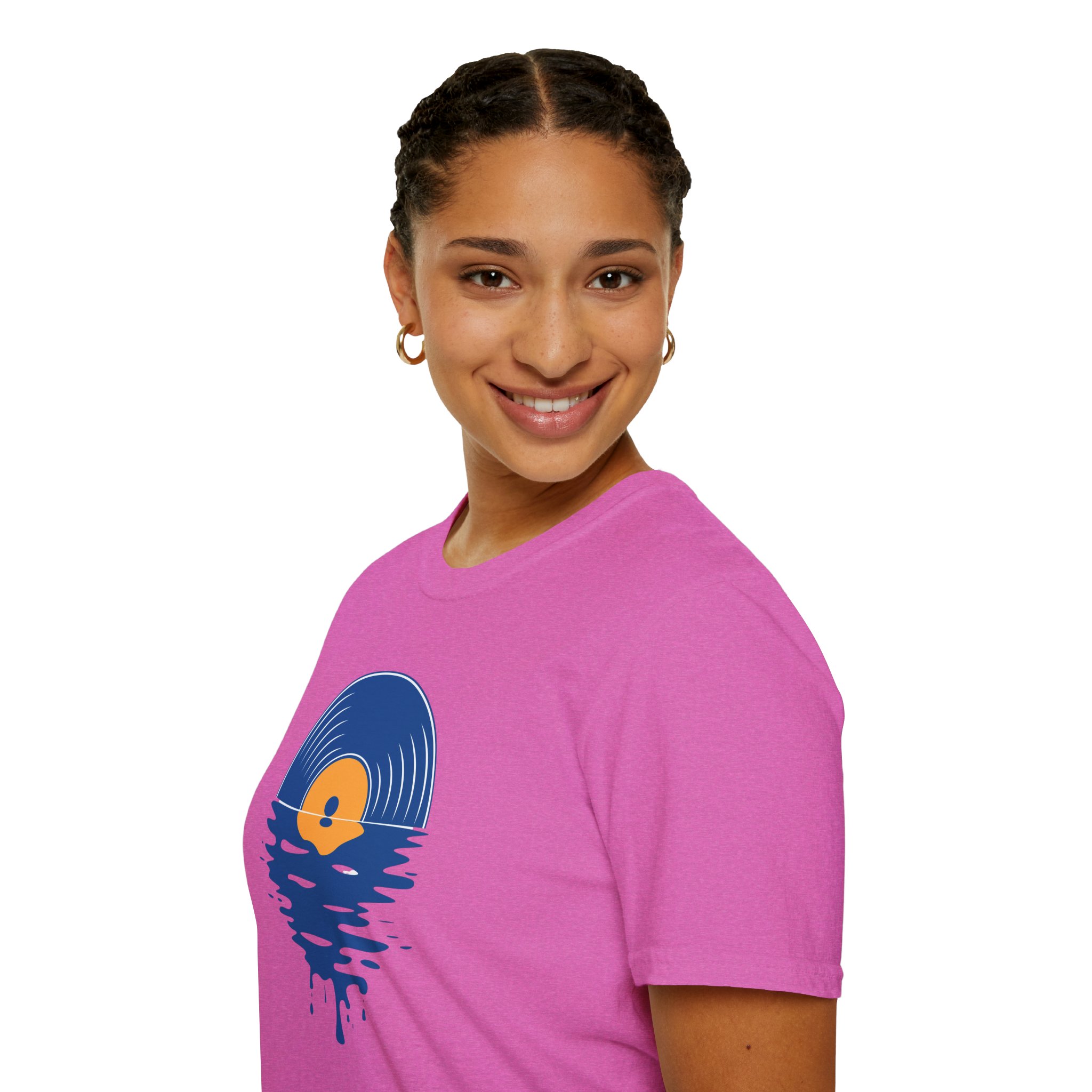 Sunset Vinyl Record T‑Shirt — Retro Music Lake Graphic Tee - Image 242