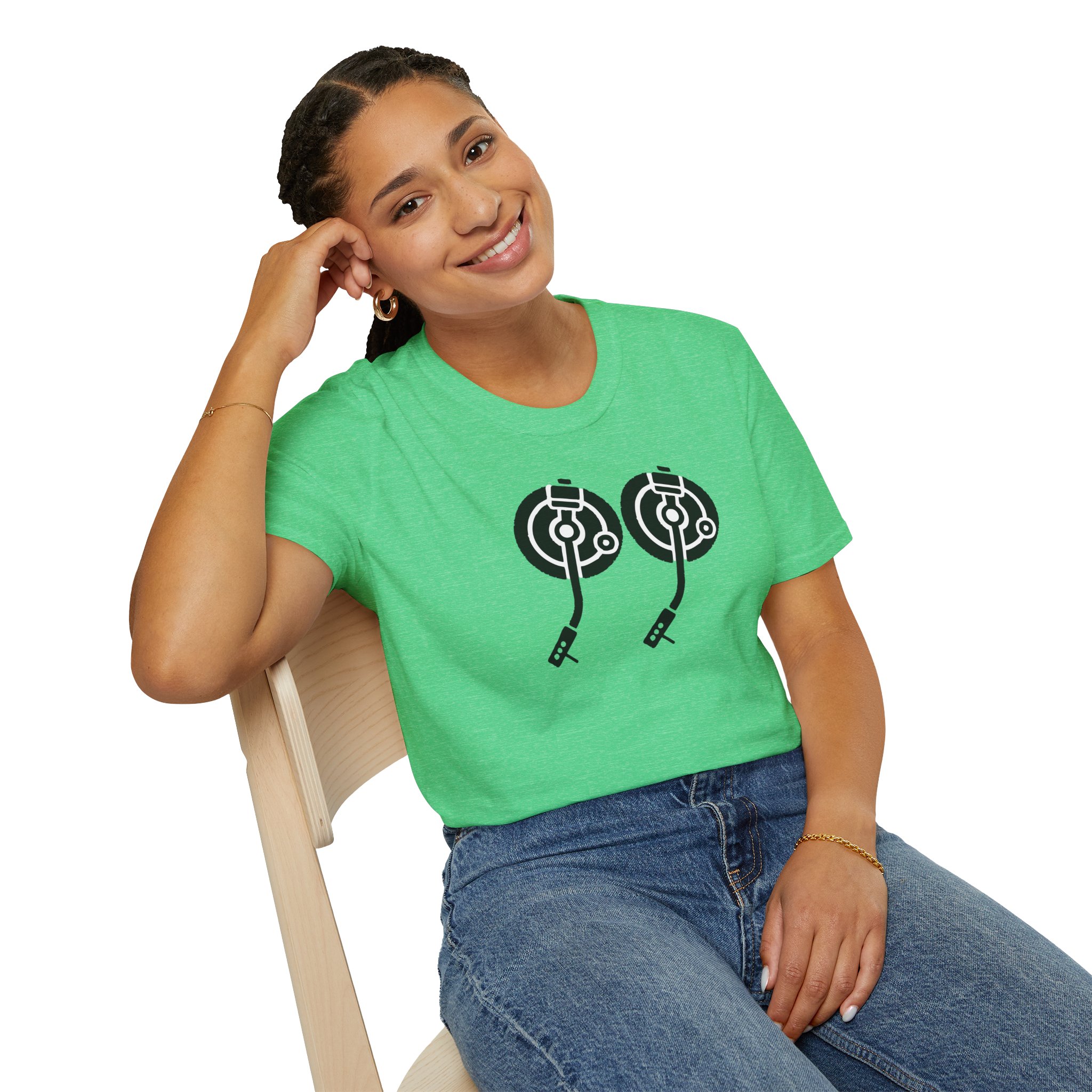 Record Player Turntable Tee — Retro DJ Vinyl Graphic T-Shirt - Image 108