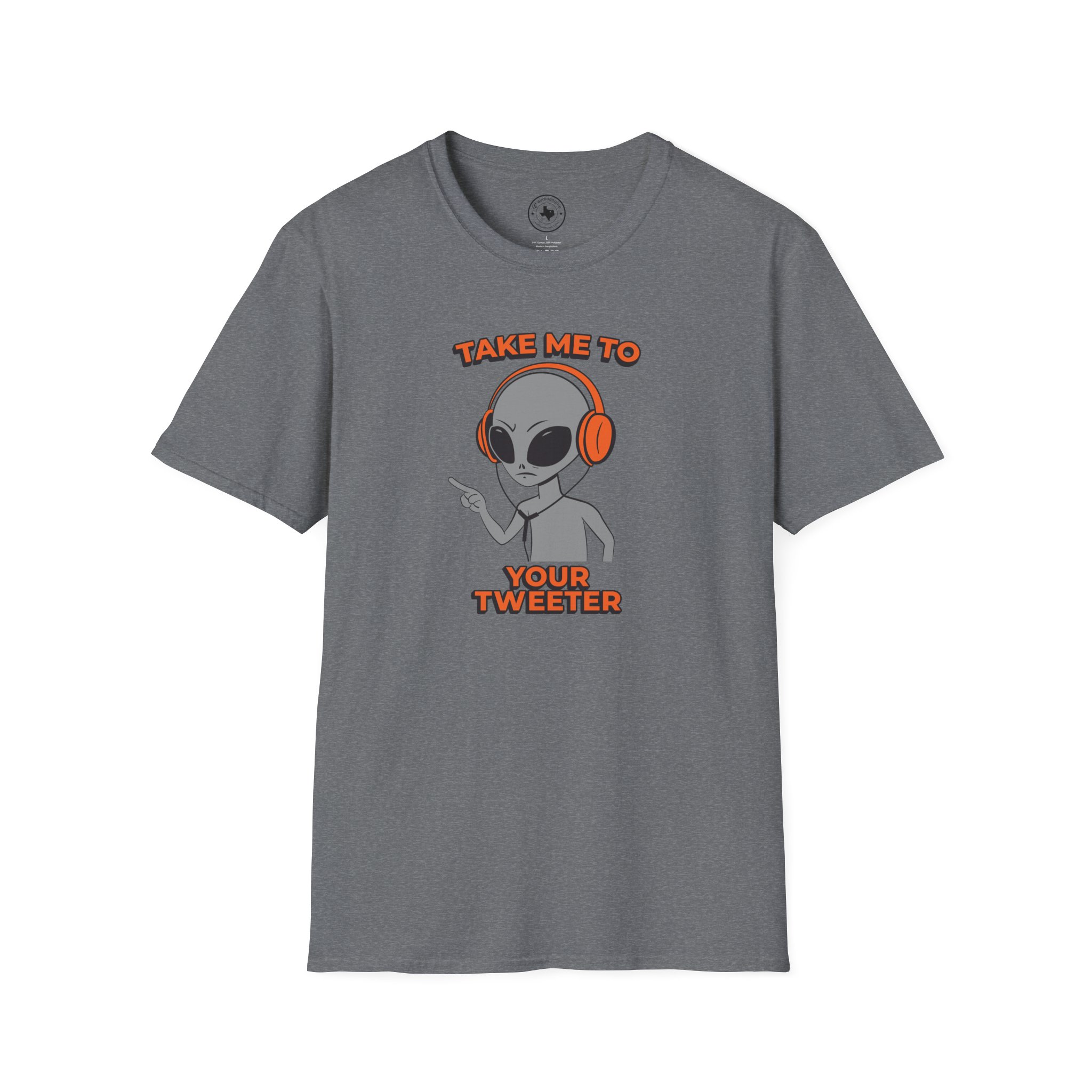 Alien DJ T-Shirt — "Take Me To Your Tweeter" Graphic Tee - Image 49